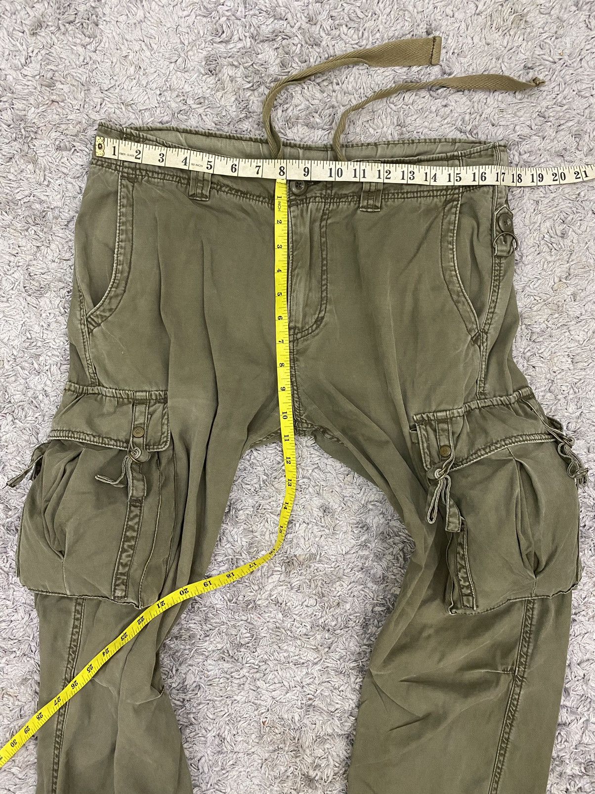 Japanese Brand Japanese Brand Double Edge Cargo Pants Size US 35 - 10 Thumbnail