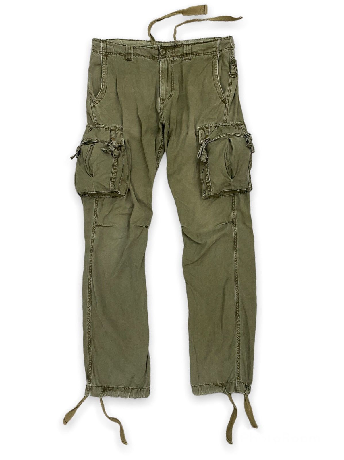 Japanese Brand Japanese Brand Double Edge Cargo Pants Size US 35 - 1 Thumbnail