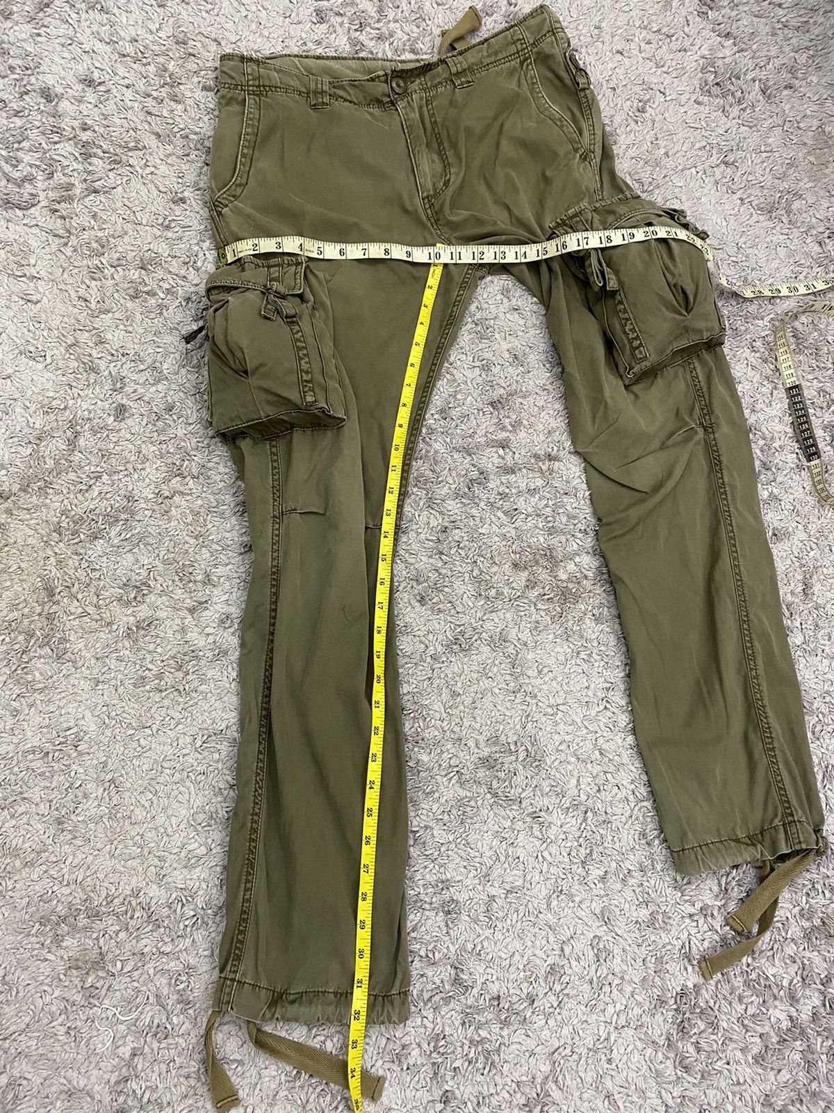 Japanese Brand Japanese Brand Double Edge Cargo Pants Size US 35 - 11 Thumbnail