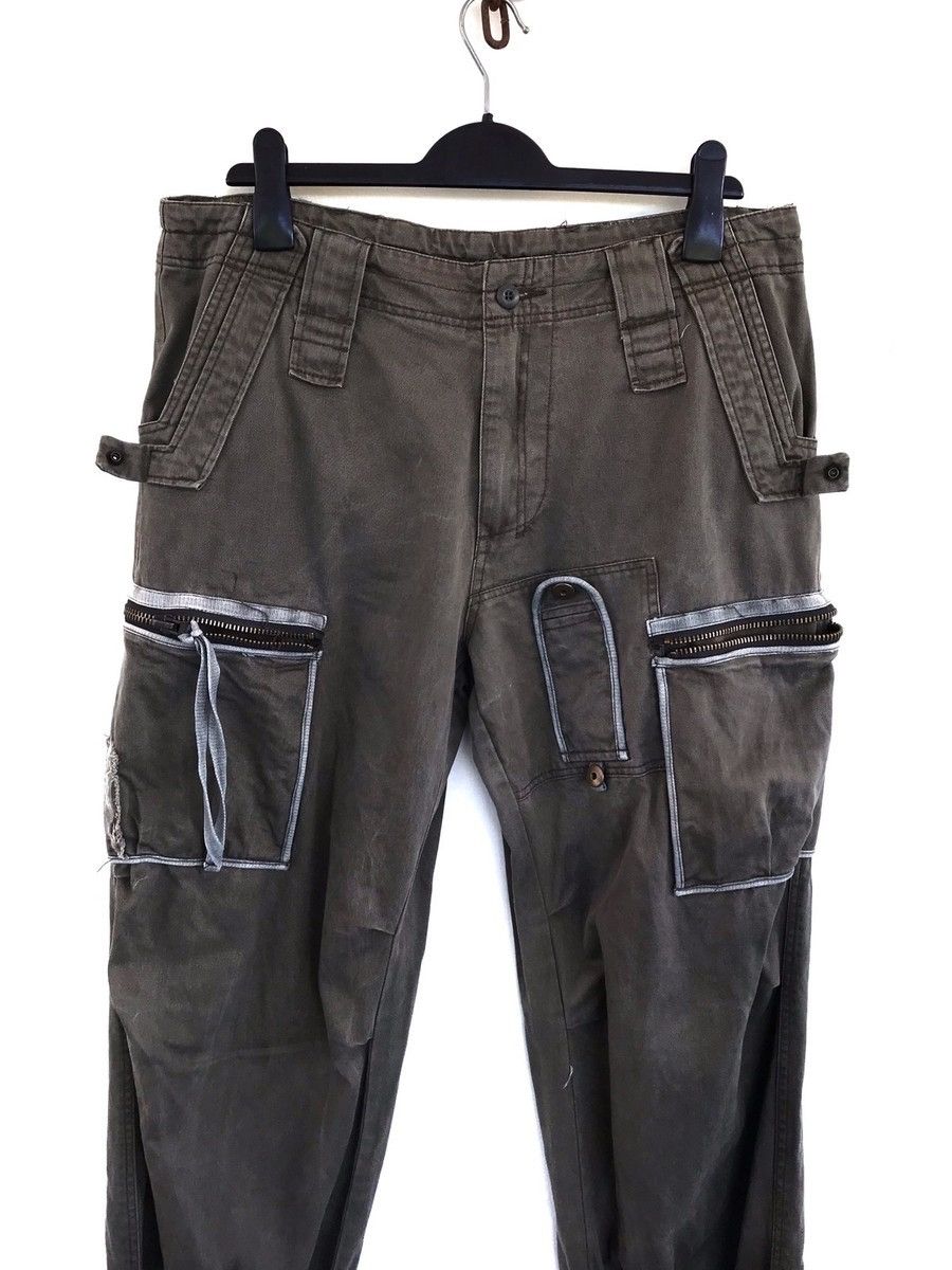 Japanese Brand Techno Tactical Parachute Bondage Streetwear Cargo Pants Size US 35 - 3 Thumbnail