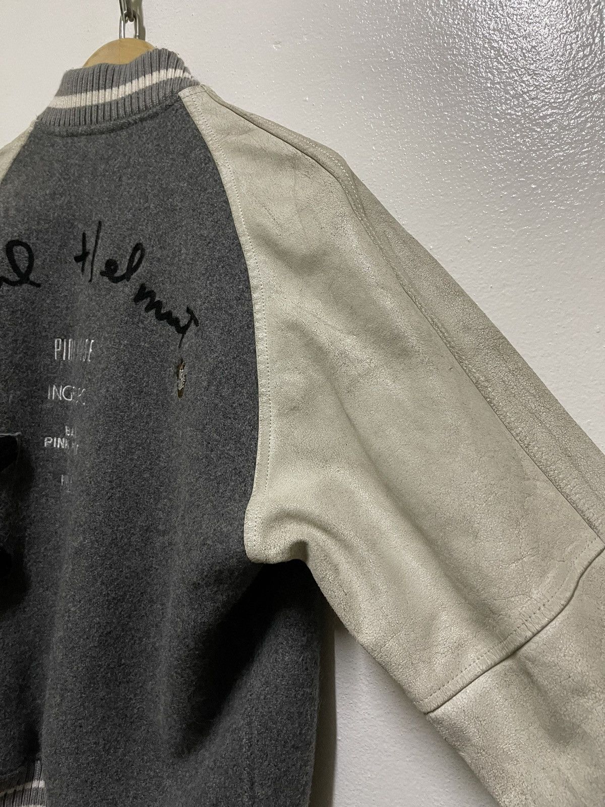 Japanese Brand Karl Helmut Varsity Wool Leather Jacket Size US M / EU 48-50 / 2 - 17 Thumbnail
