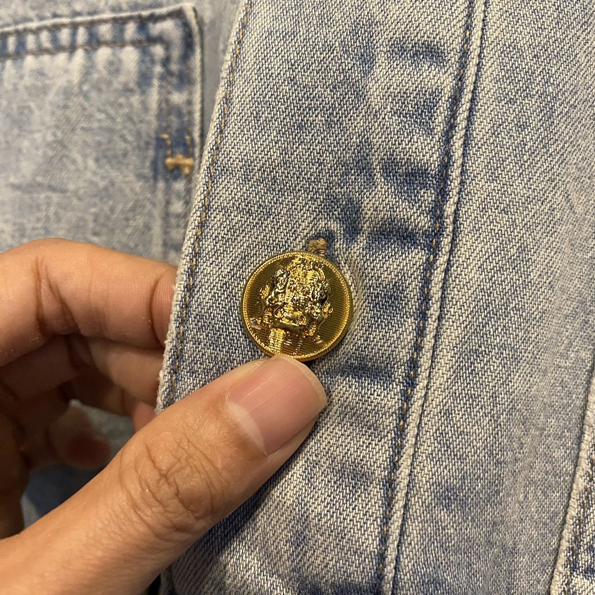 Celine × Hedi Slimane Celine Paris Denim Jacket Half Button Size XS / US 0-2 / IT 36-38 - 7 Thumbnail