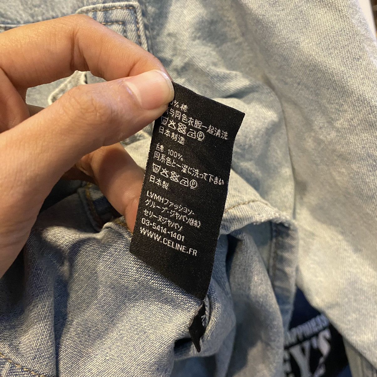 Celine × Hedi Slimane Celine Paris Denim Jacket Half Button Size XS / US 0-2 / IT 36-38 - 12 Thumbnail
