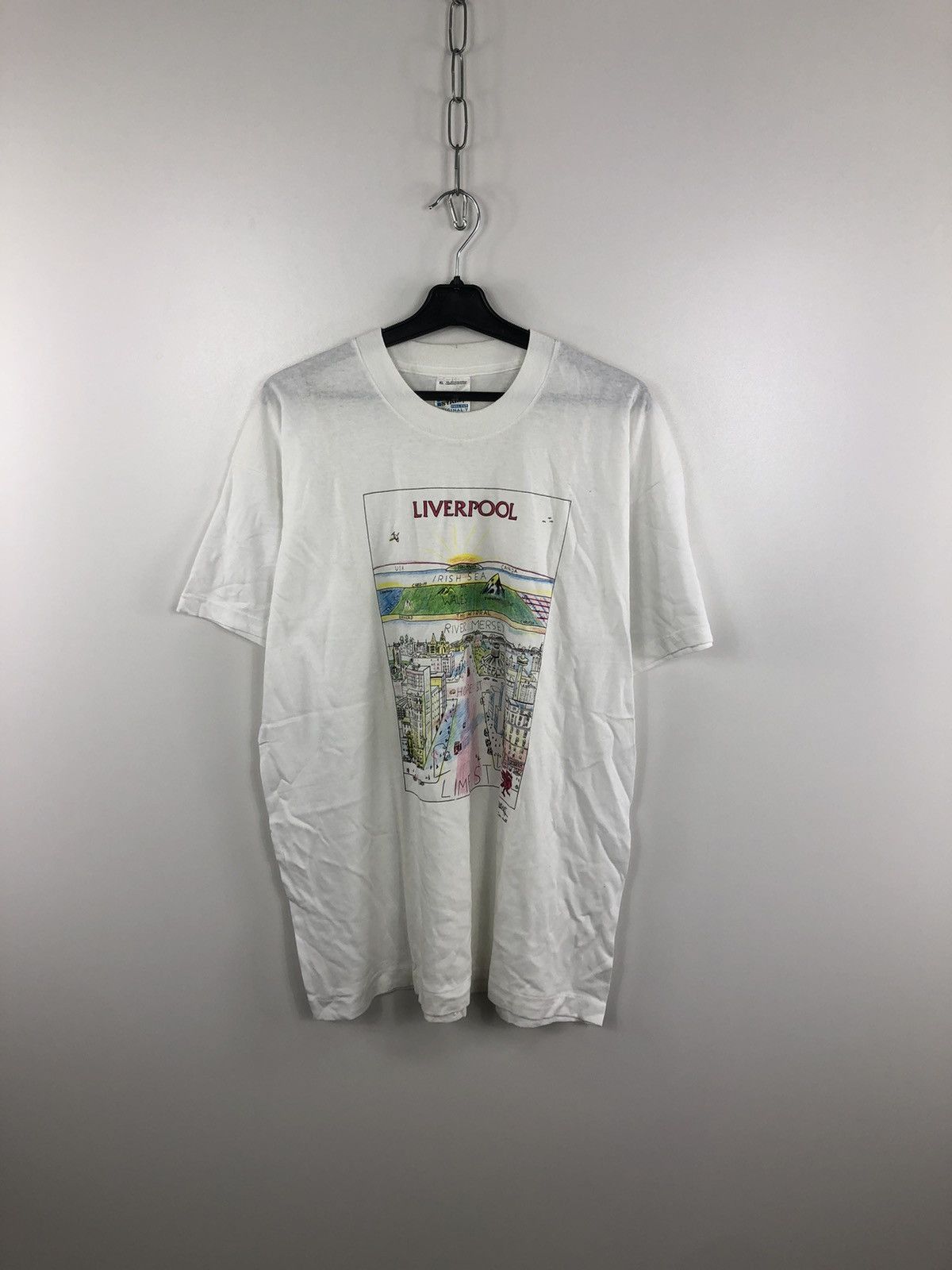 Other Vintage Screen Stars Big Logo Liverpool TShirt White Size XL Size US XL / EU 56 / 4 - 1 Thumbnail