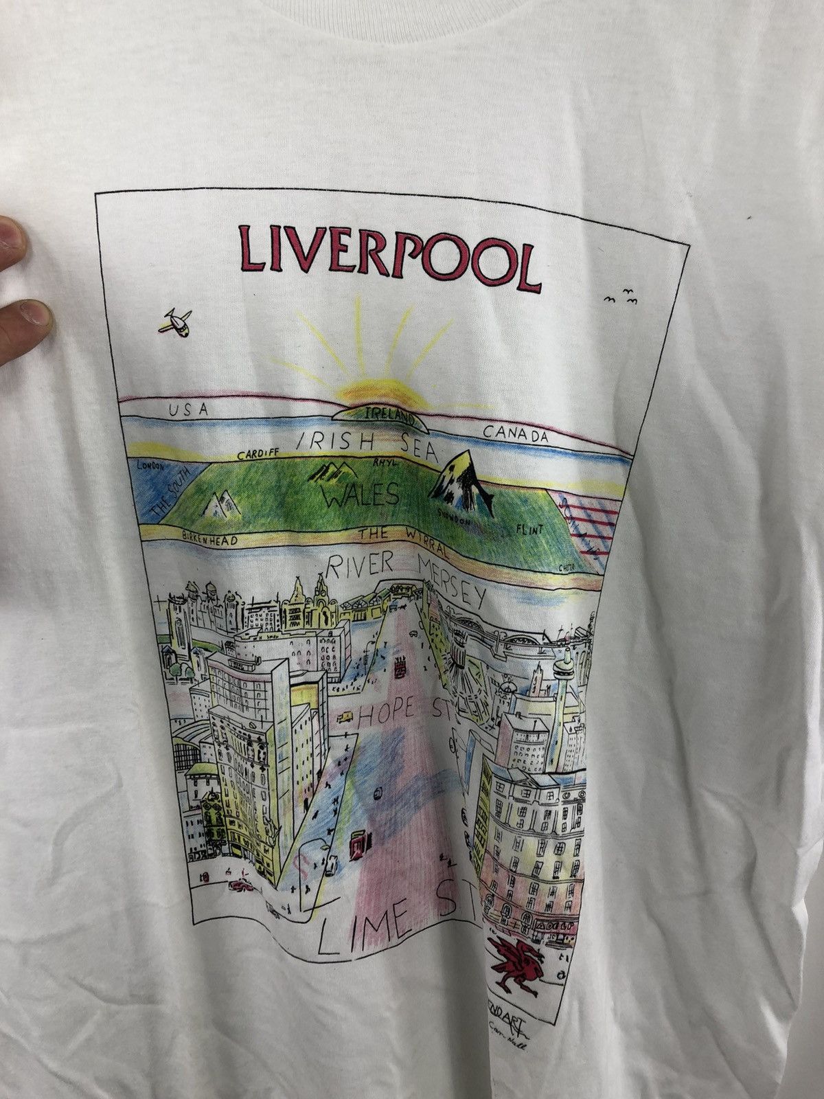 Other Vintage Screen Stars Big Logo Liverpool TShirt White Size XL Size US XL / EU 56 / 4 - 4 Thumbnail