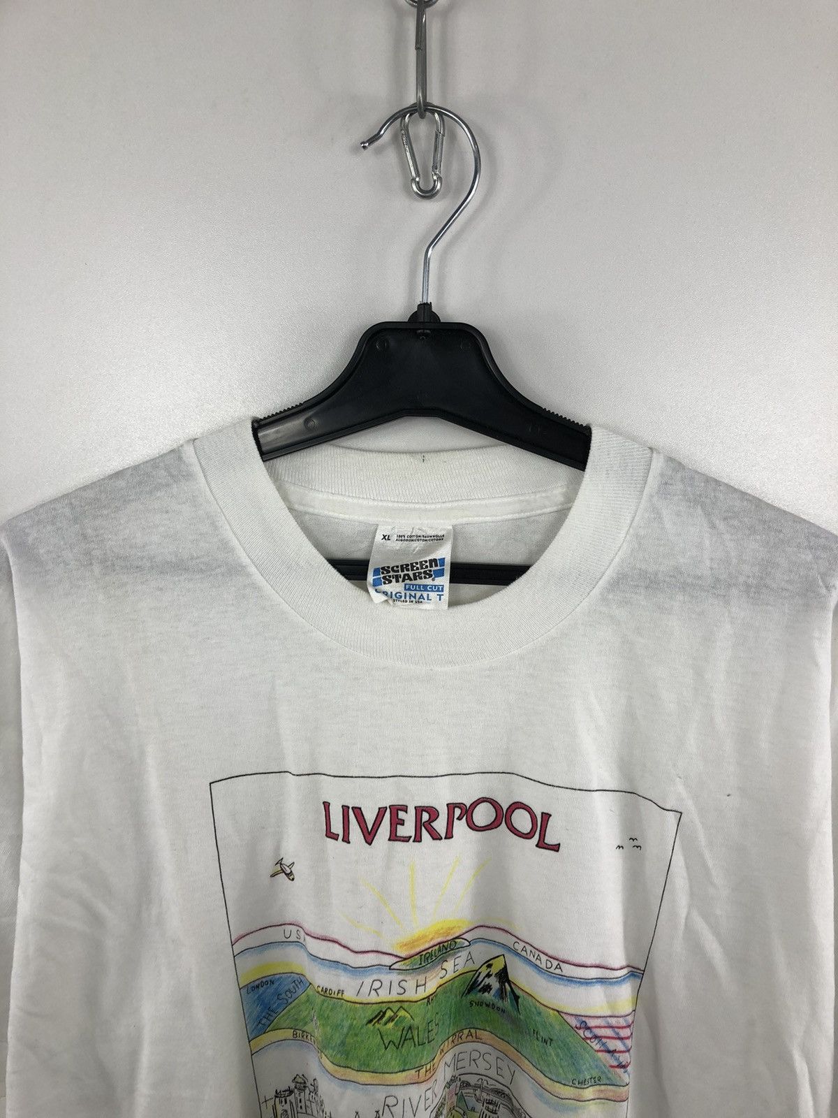Other Vintage Screen Stars Big Logo Liverpool TShirt White Size XL Size US XL / EU 56 / 4 - 3 Thumbnail