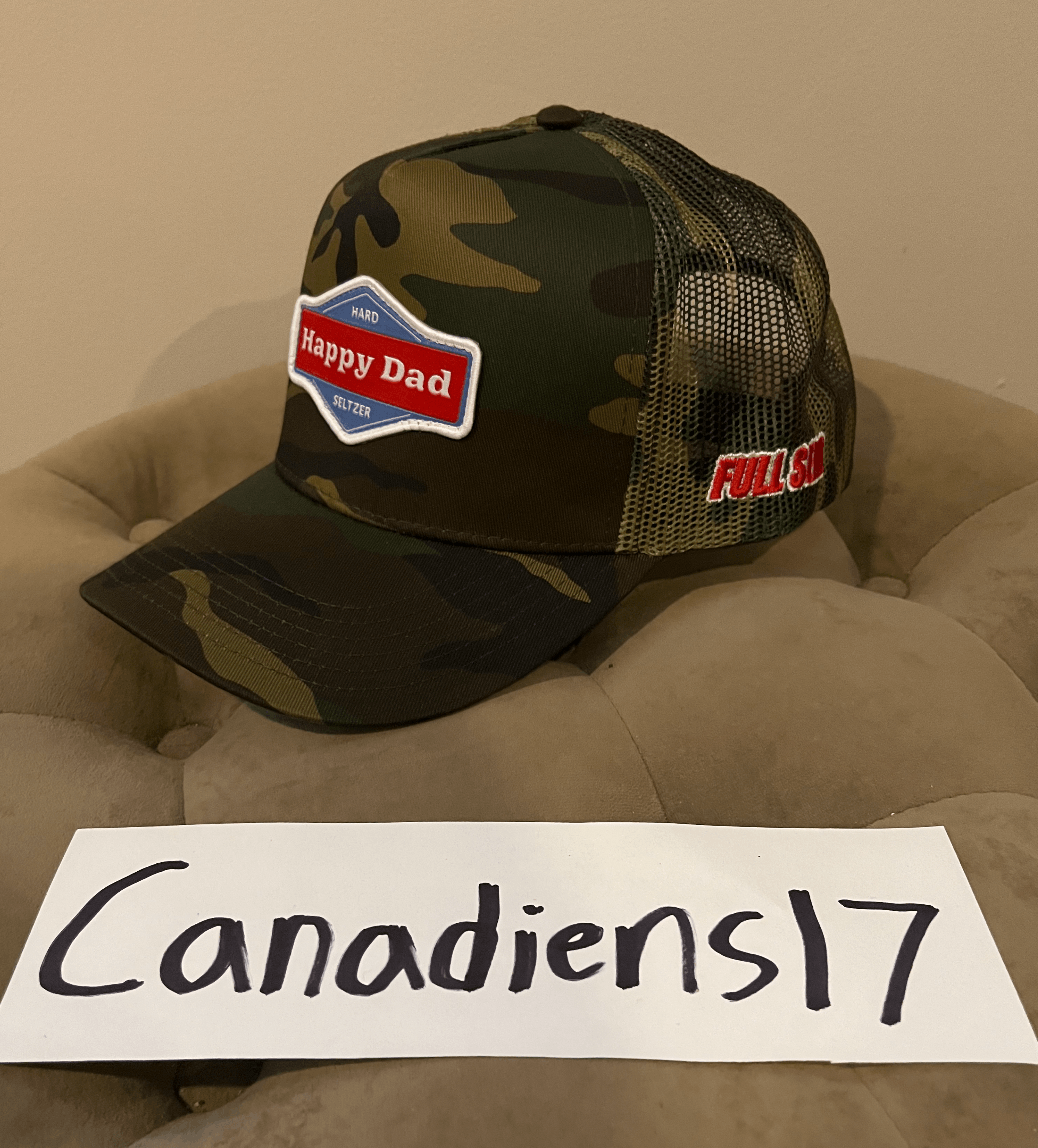 Full Send Full Send Camo Happy Dad Trucker Hat *BRAND NEW* Size ONE SIZE - 2 Thumbnail
