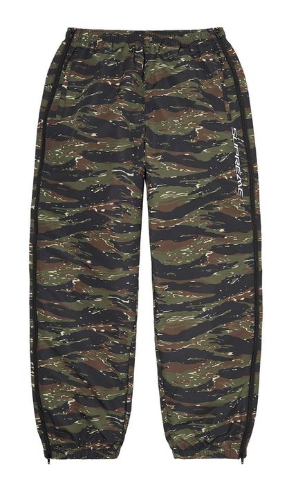 Supreme Supreme Full Zip Baggy Tiger Camo Warm Up Pants Large New