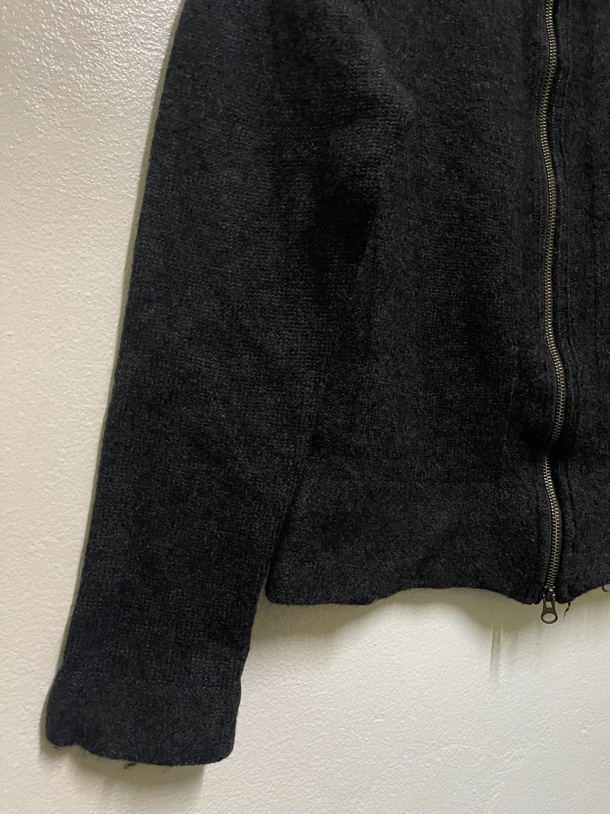 Jean Paul Gaultier × Vintage Jean Paul Gaultier Homme Wool Zipper Sweatshirt Size US M / EU 48-50 / 2 - 3 Thumbnail