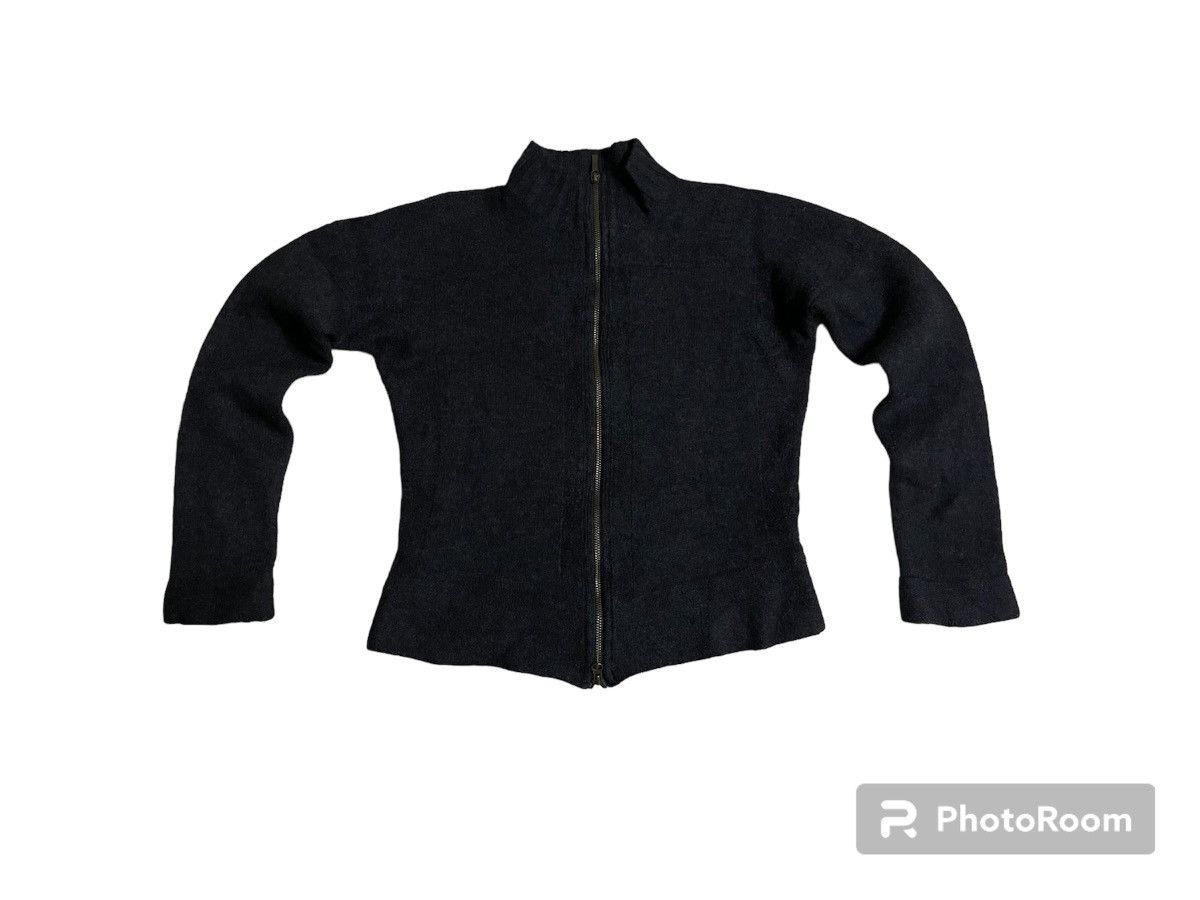 Jean Paul Gaultier × Vintage Jean Paul Gaultier Homme Wool Zipper Sweatshirt Size US M / EU 48-50 / 2 - 17 Thumbnail