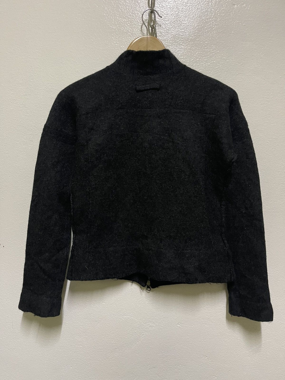 Jean Paul Gaultier × Vintage Jean Paul Gaultier Homme Wool Zipper Sweatshirt Size US M / EU 48-50 / 2 - 8 Thumbnail