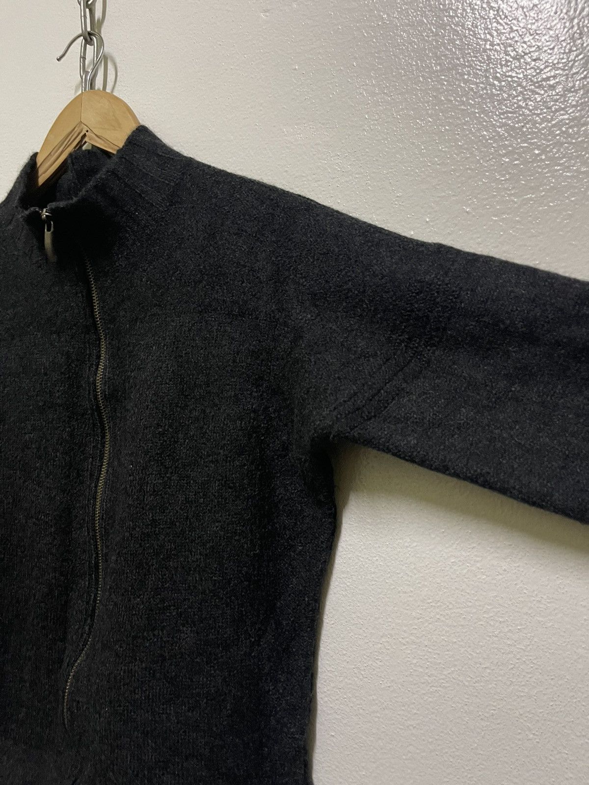 Jean Paul Gaultier × Vintage Jean Paul Gaultier Homme Wool Zipper Sweatshirt Size US M / EU 48-50 / 2 - 4 Thumbnail
