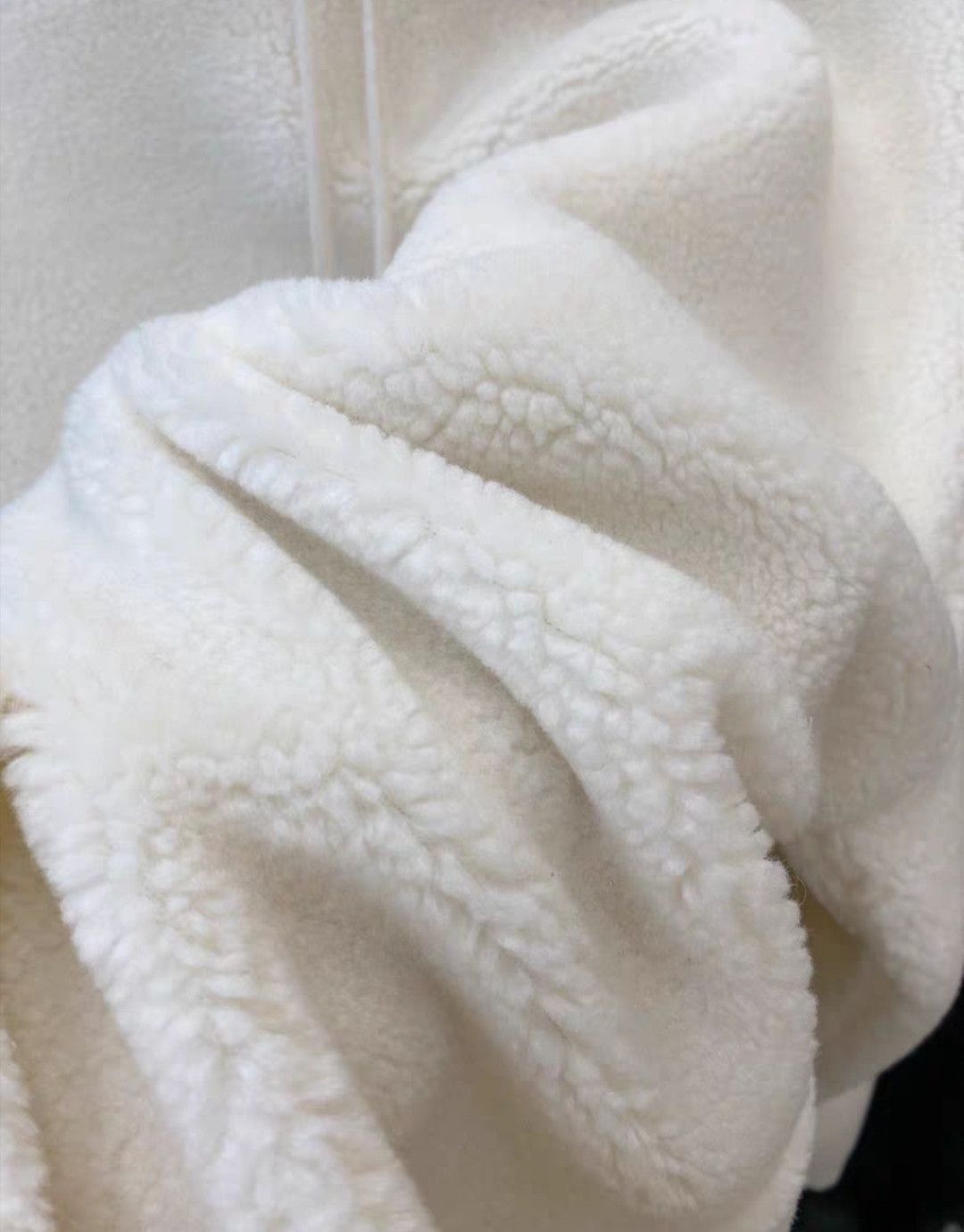 Celine Celine white wool & lambskin warm hoodie Size S / US 4 / IT 40 - 5 Thumbnail