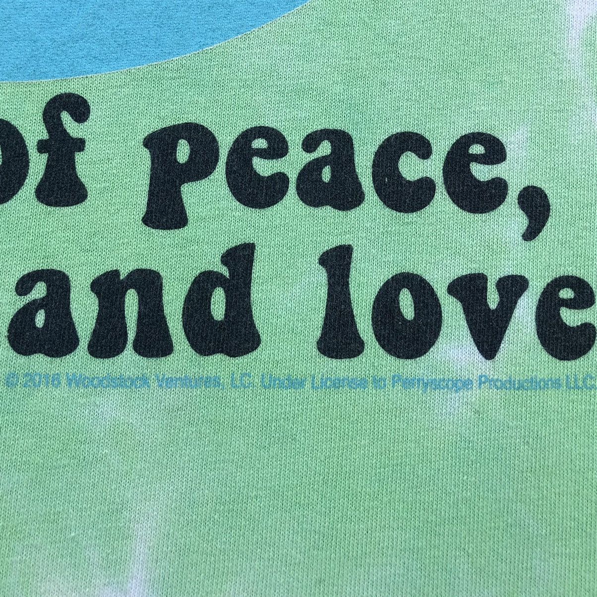 Vintage Liquid Blue 2016 Woodstock Tie Dye Tee Size US M / EU 48-50 / 2 - 5 Thumbnail