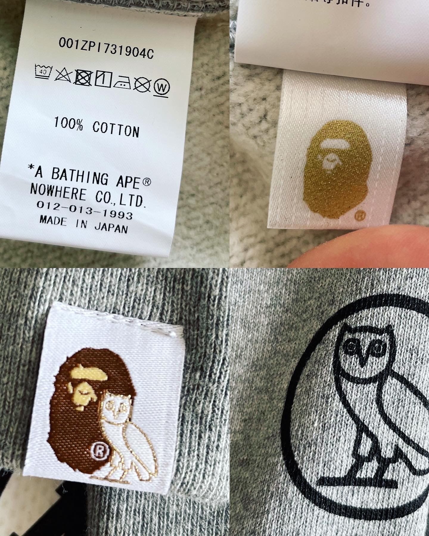Bape × October's Very Own BAPE X OVO SHARK FULL ZIP HOODIE Size US M / EU 48-50 / 2 - 7 Thumbnail