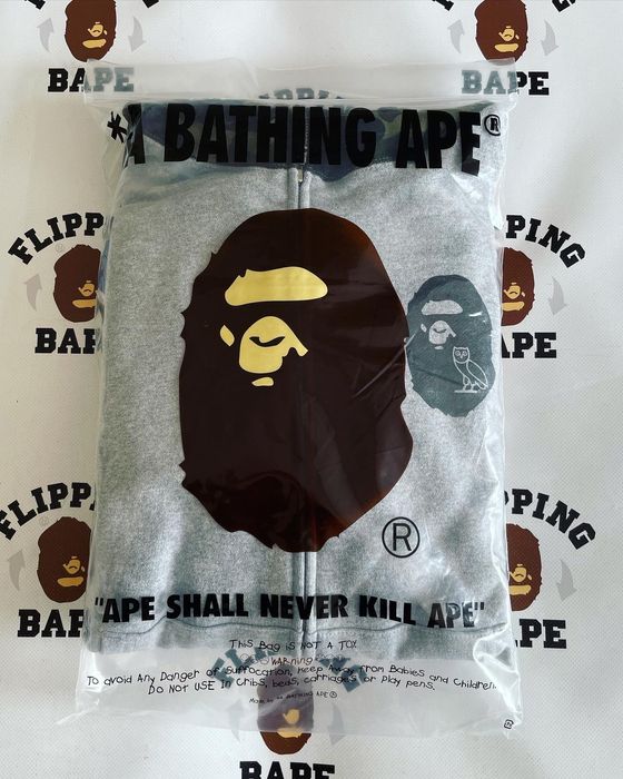 A Bathing Ape x Ovo Shark Full-Zip Hoodie