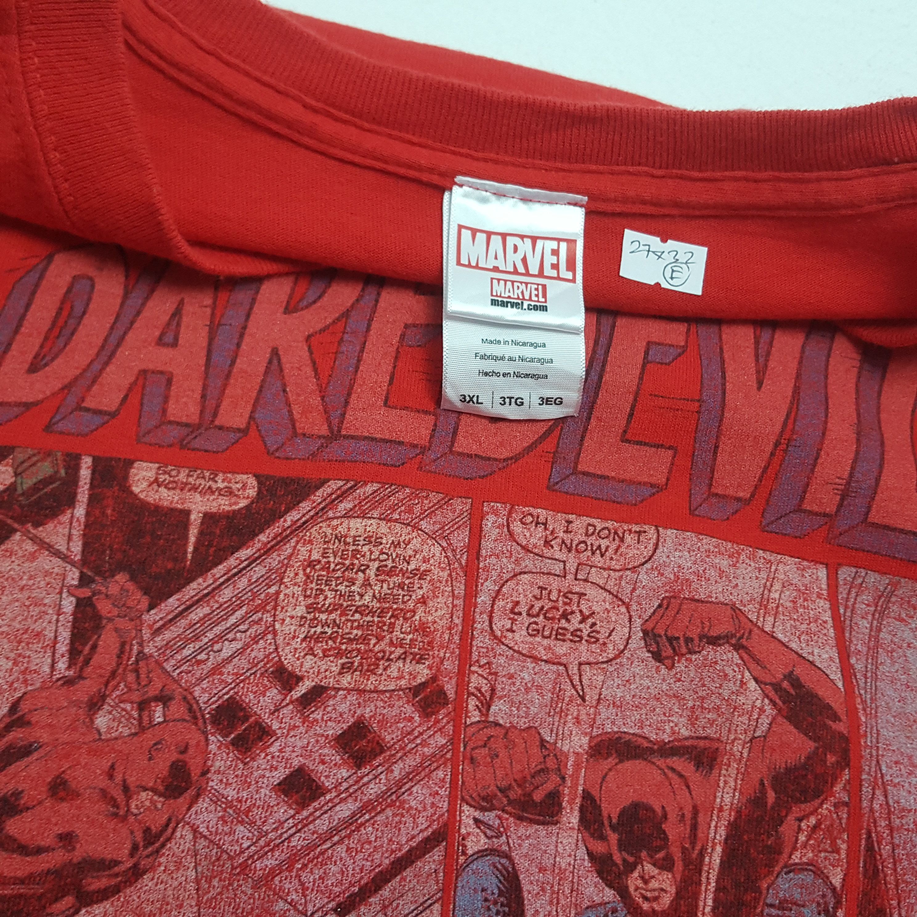 Marvel Comics × Vintage Vintage DAREDEVIL Marvel Comics Super Hero T-Shirt Size US XXL / EU 58 / 5 - 3 Thumbnail