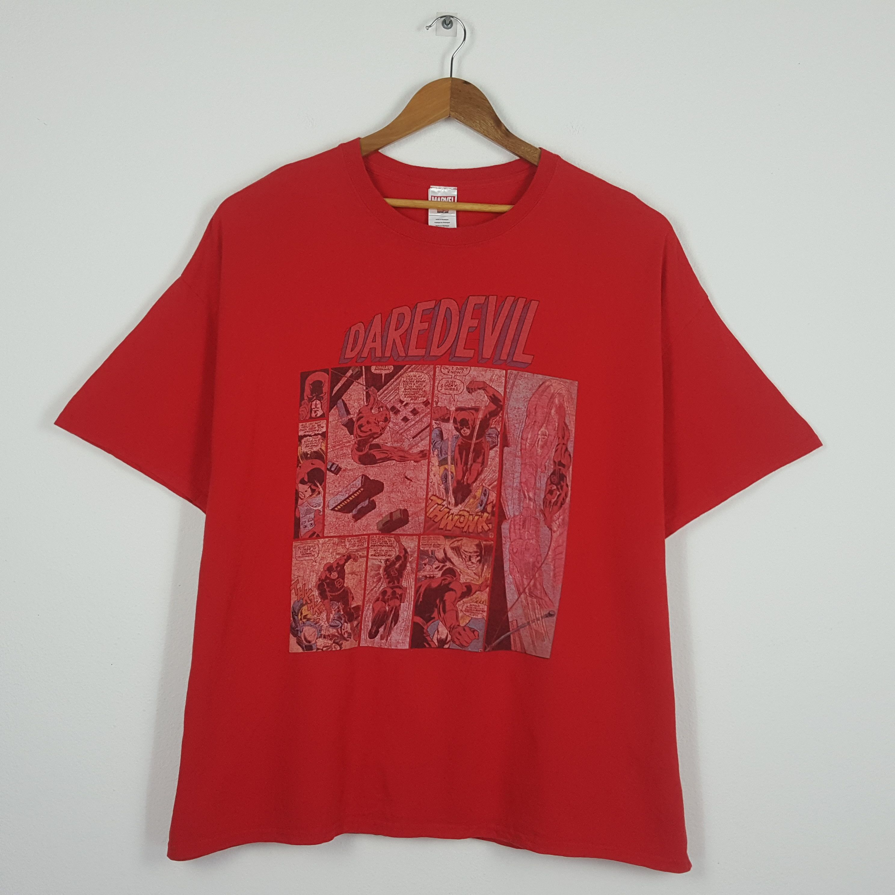 Marvel Comics × Vintage Vintage DAREDEVIL Marvel Comics Super Hero T-Shirt Size US XXL / EU 58 / 5 - 1 Thumbnail