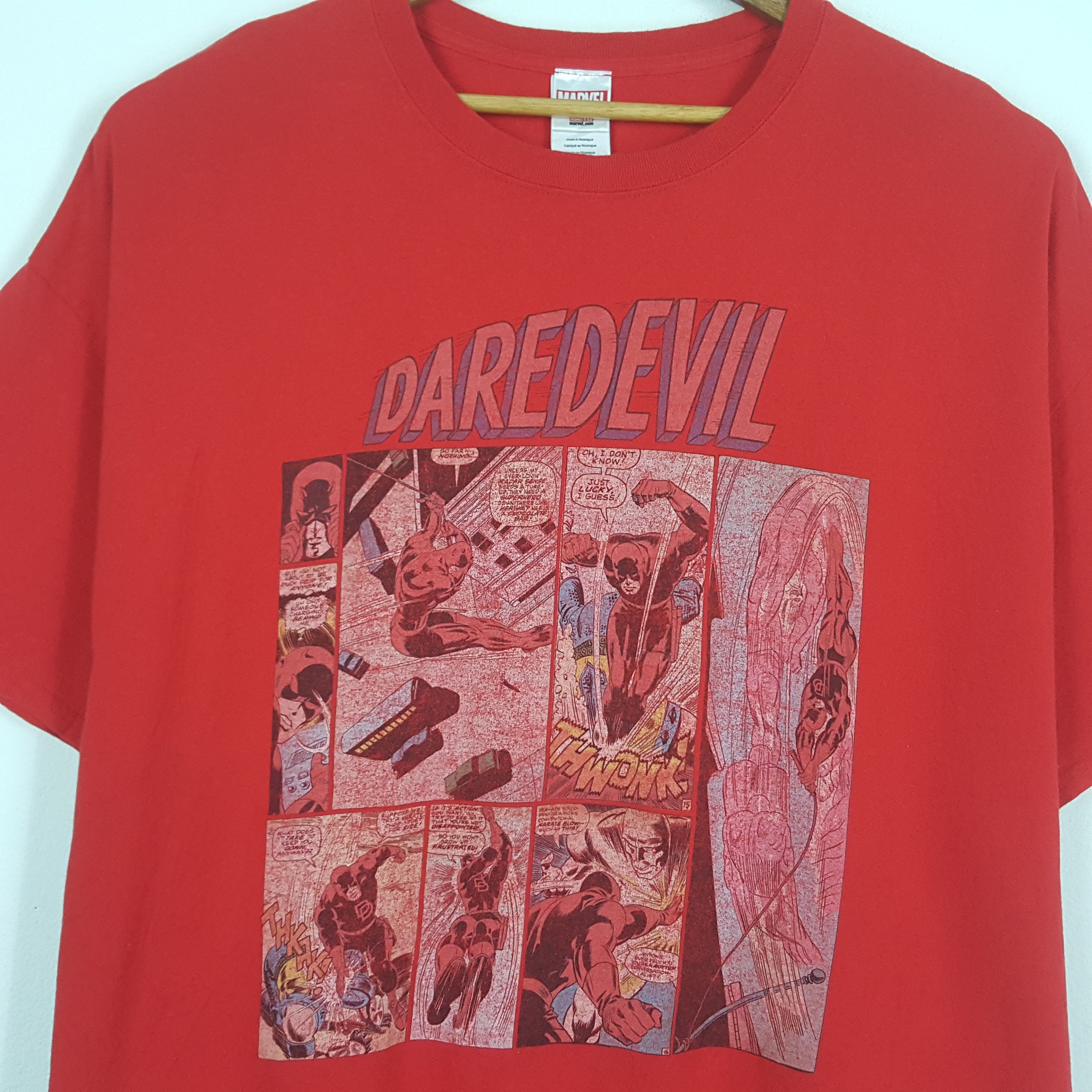 Marvel Comics × Vintage Vintage DAREDEVIL Marvel Comics Super Hero T-Shirt Size US XXL / EU 58 / 5 - 4 Thumbnail