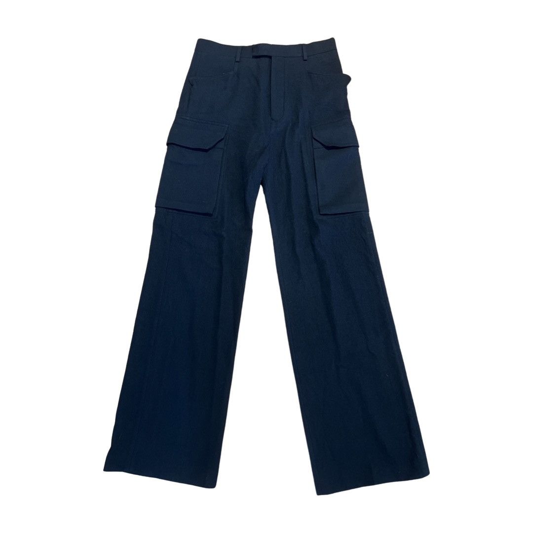 image of Rick Owens Tailored Flat Cargo Pants in Black, Men's (Size 32)