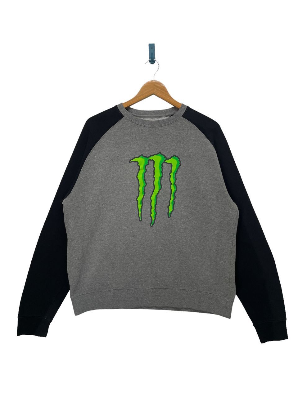 Stunning!!Monster Energy Spell Out Logo Crewneck Sweatshirt