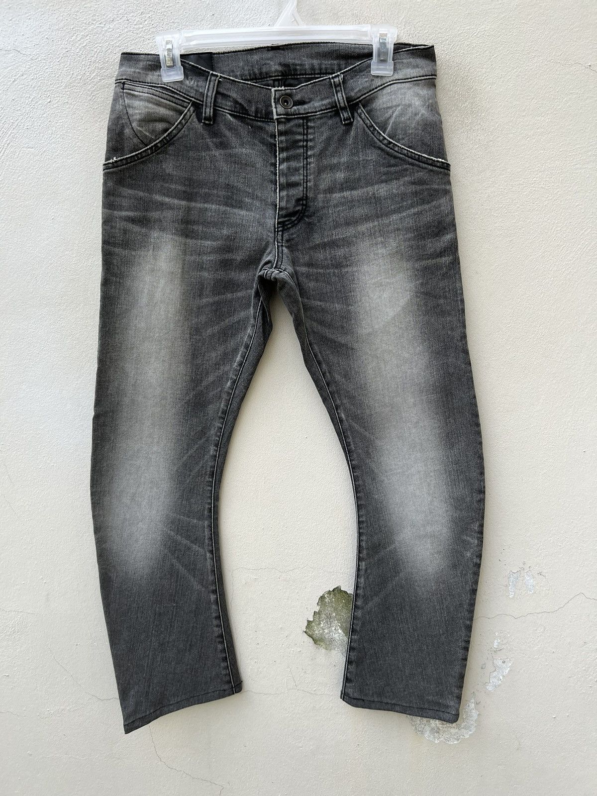 Attachment Attachment Japan Curved Leg Stretchable Cropped Denim Size US 30 / EU 46 - 7 Thumbnail