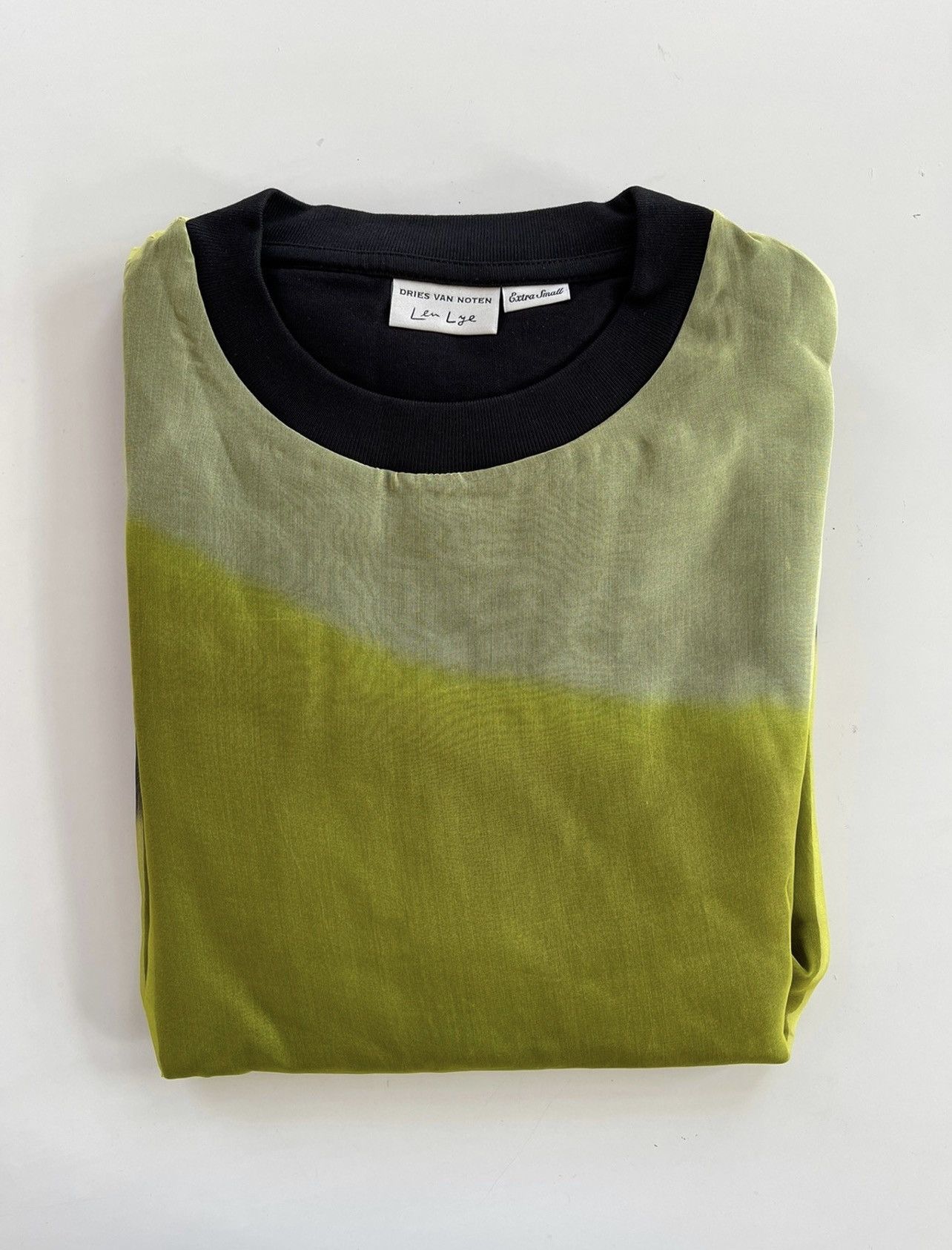 Dries Van Noten x Len Lye double layered organza sweatshirt