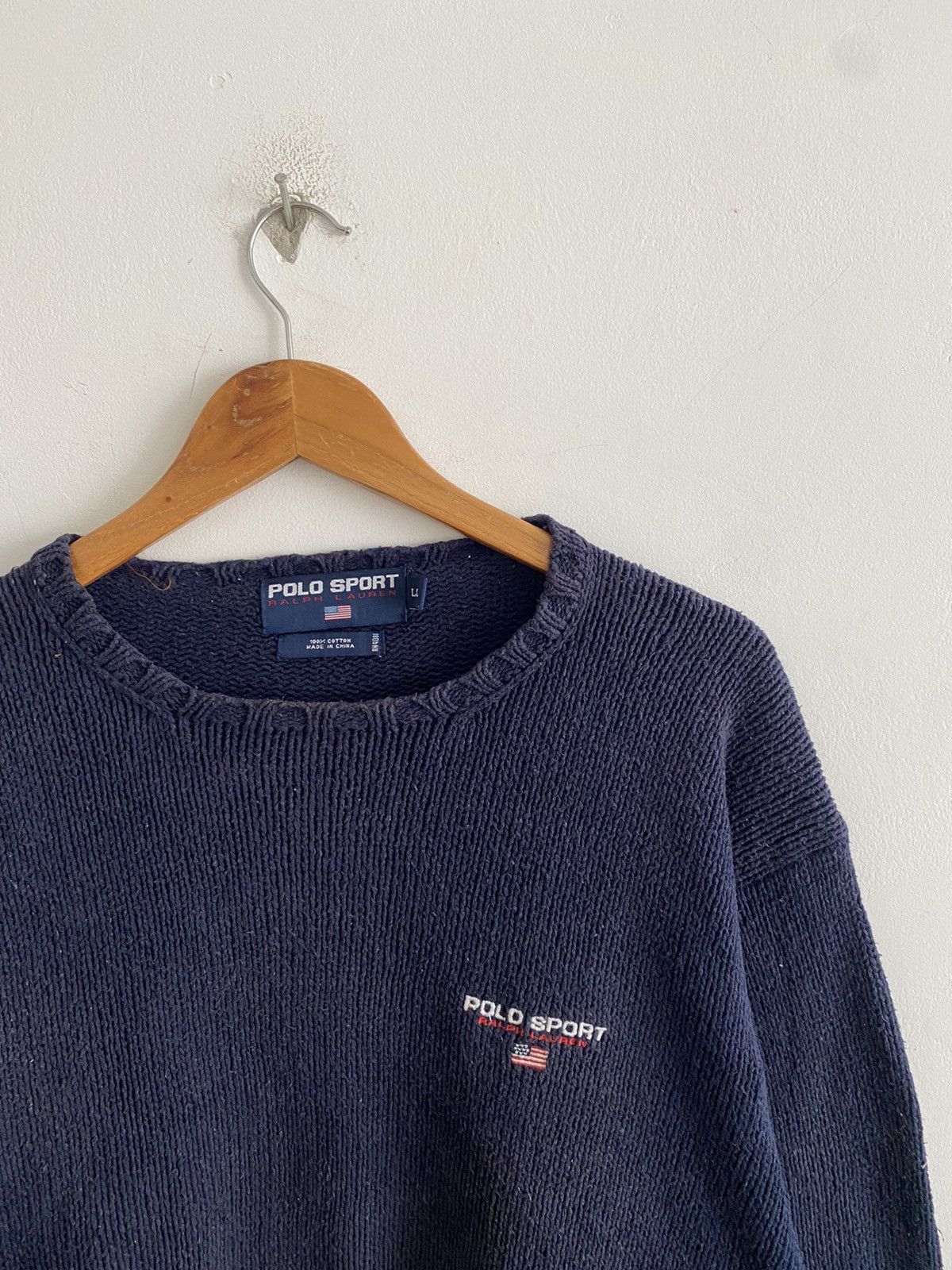 Polo Ralph Lauren 💥best offer💥Rare polo sport ralph Lauren hand knit sweater Size US L / EU 52-54 / 3 - 8 Thumbnail