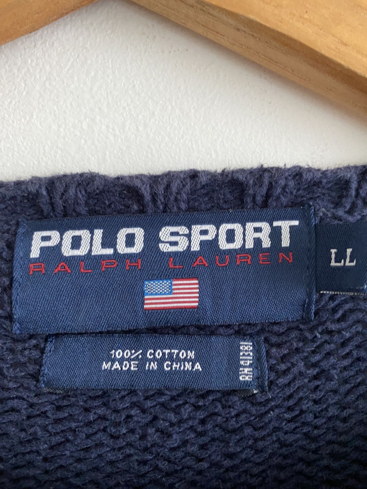 Polo Ralph Lauren 💥best offer💥Rare polo sport ralph Lauren hand knit sweater Size US L / EU 52-54 / 3 - 10 Thumbnail