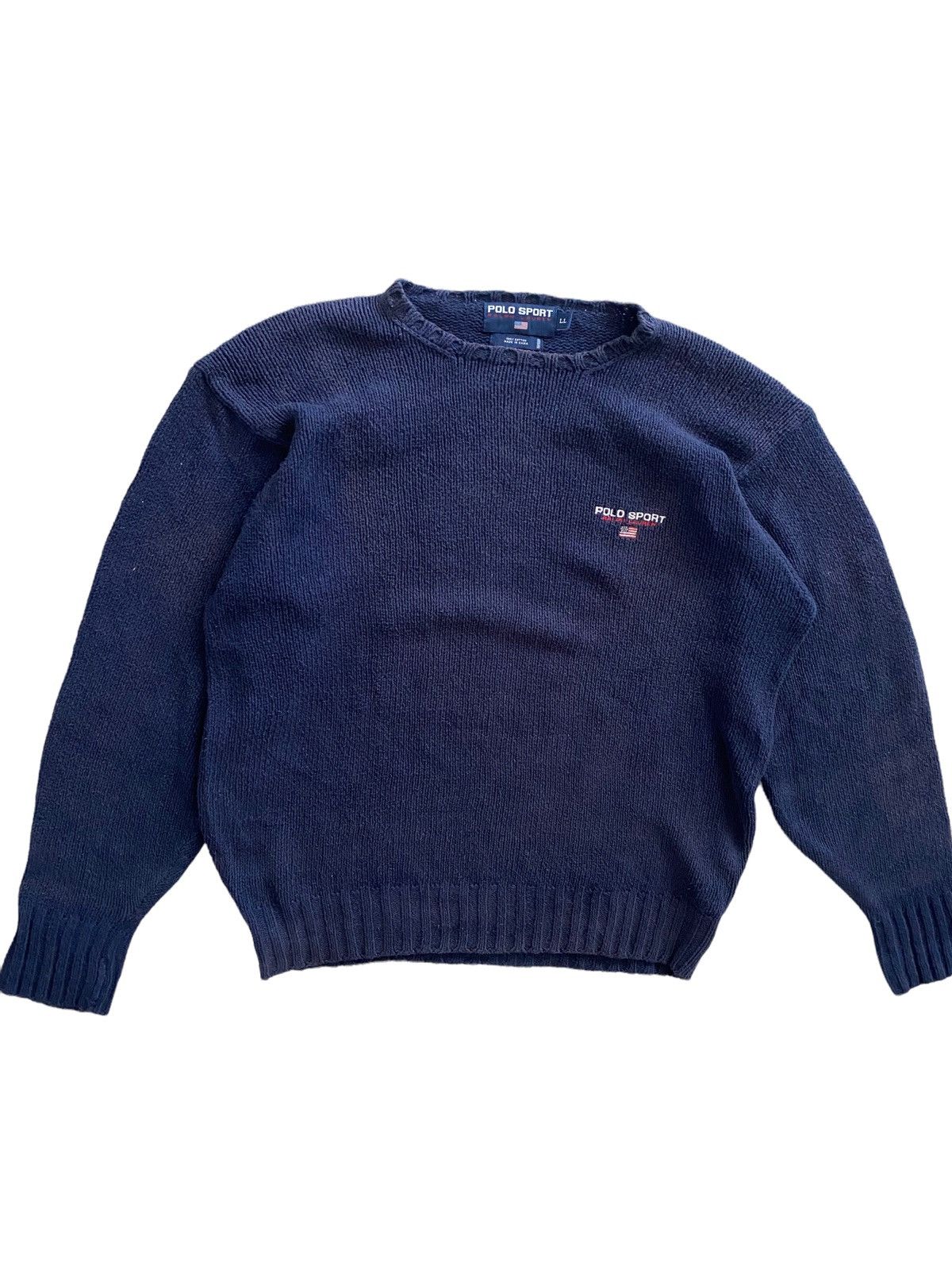Polo Ralph Lauren 💥best offer💥Rare polo sport ralph Lauren hand knit sweater Size US L / EU 52-54 / 3 - 6 Thumbnail