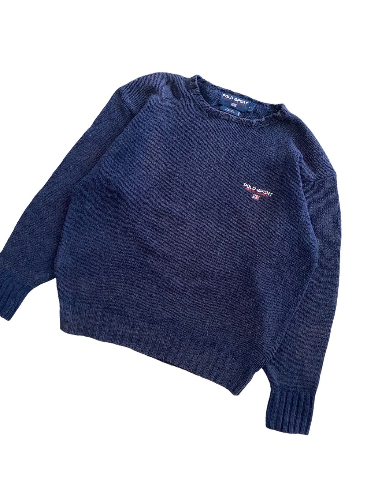 Polo Ralph Lauren 💥best offer💥Rare polo sport ralph Lauren hand knit sweater Size US L / EU 52-54 / 3 - 4 Thumbnail