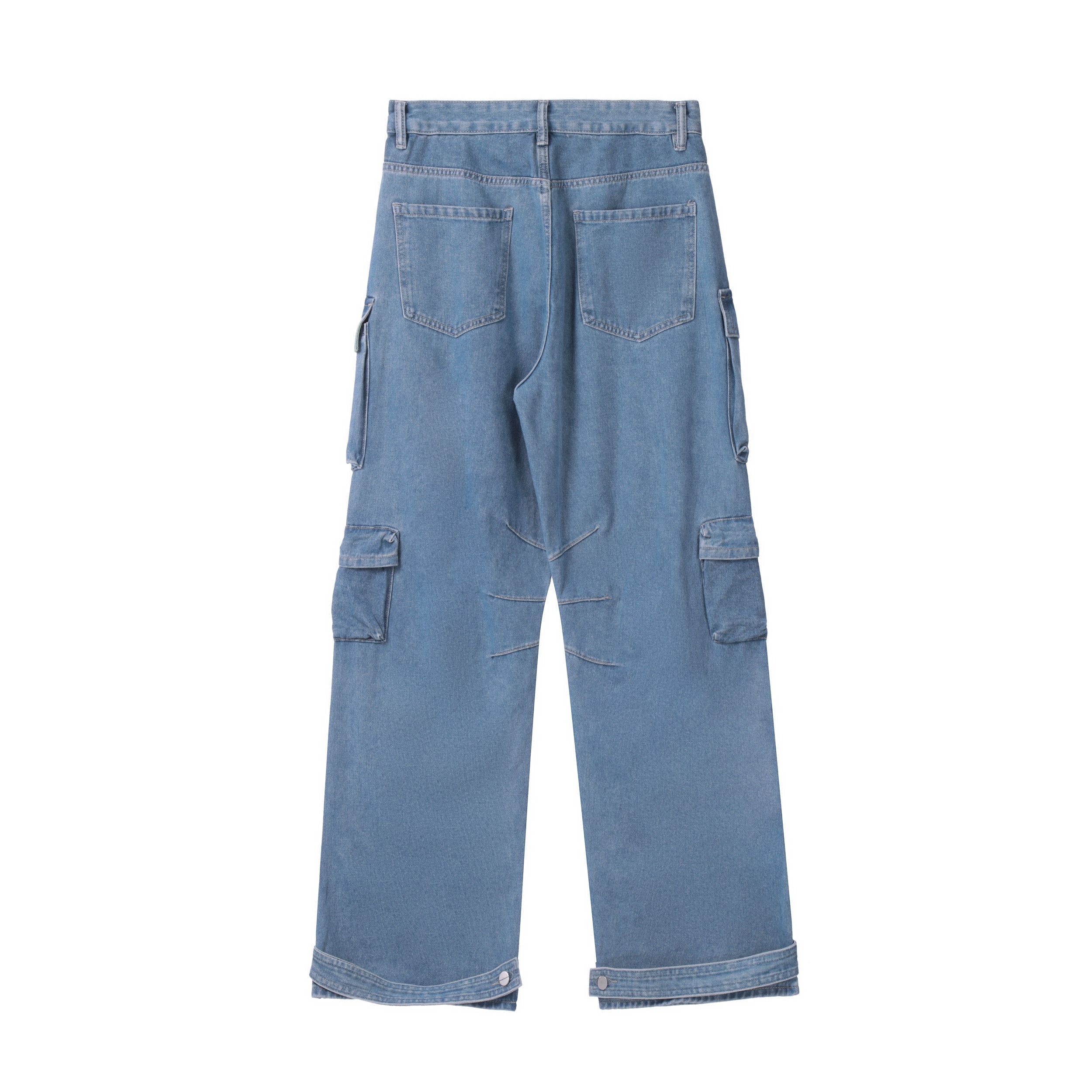 fade distressed baggy hiphop cargo jeans