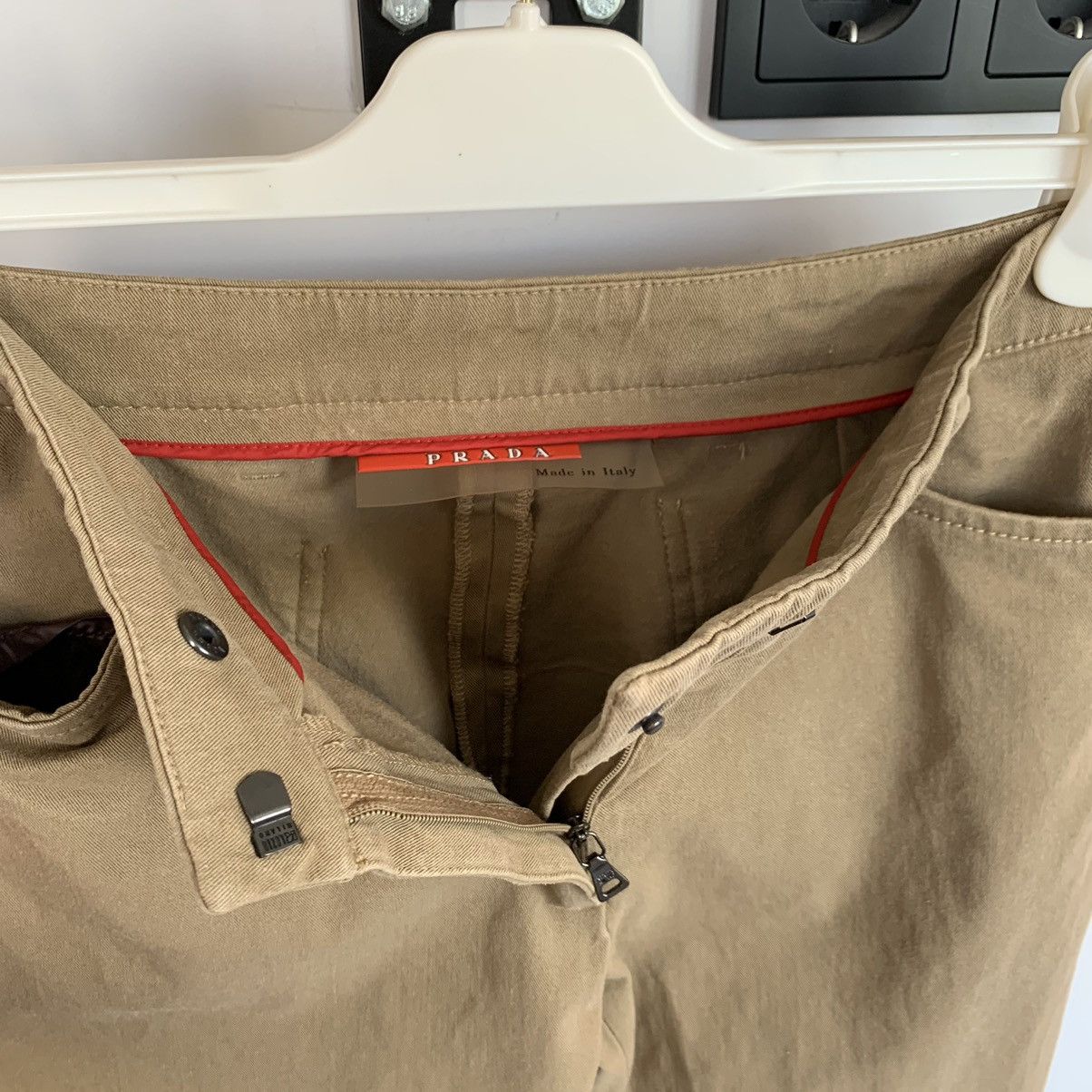 Prada PRADA Pants Trousers Red Tab Cotton Beige Pockets Sport Size US 28 / EU 44 - 9 Thumbnail