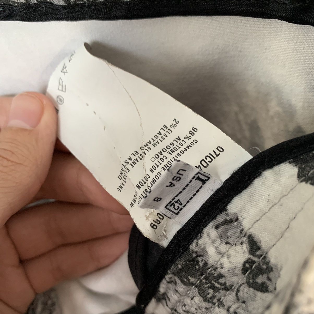 Roberto Cavalli Roberto Cavalli Jeans Pants Black White Vintage y2k Print Size 28" / US 6 / IT 42 - 9 Thumbnail