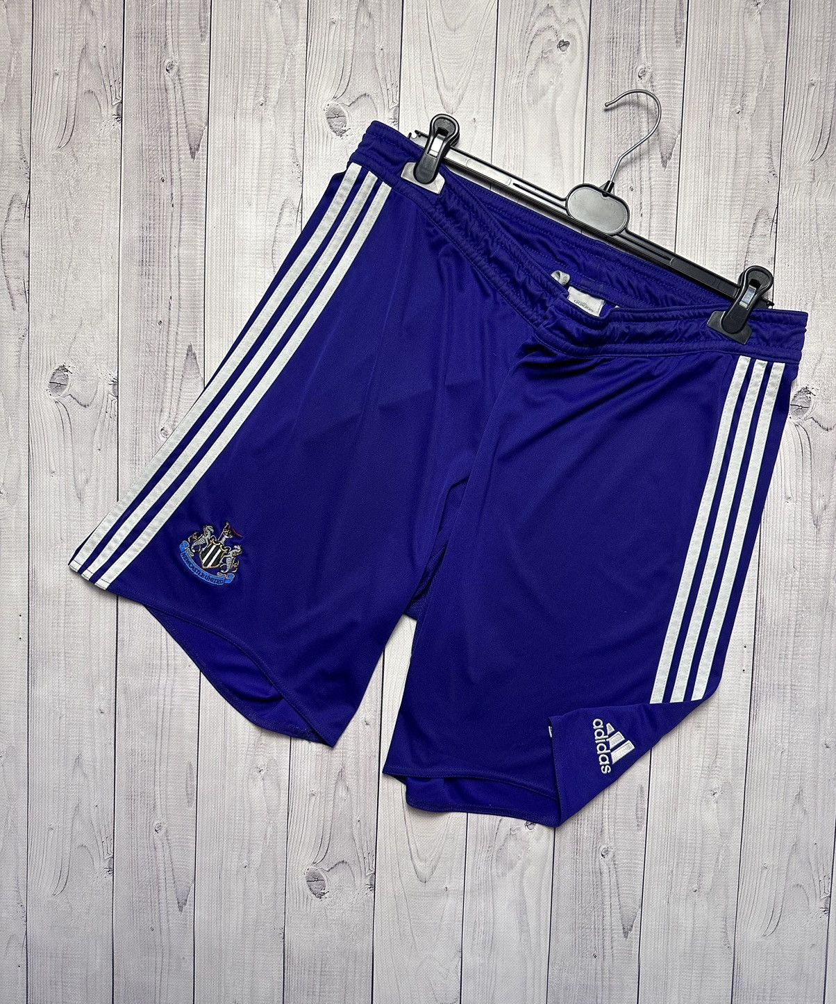 Vintage Adidas New Castle soccer shorts purple rare