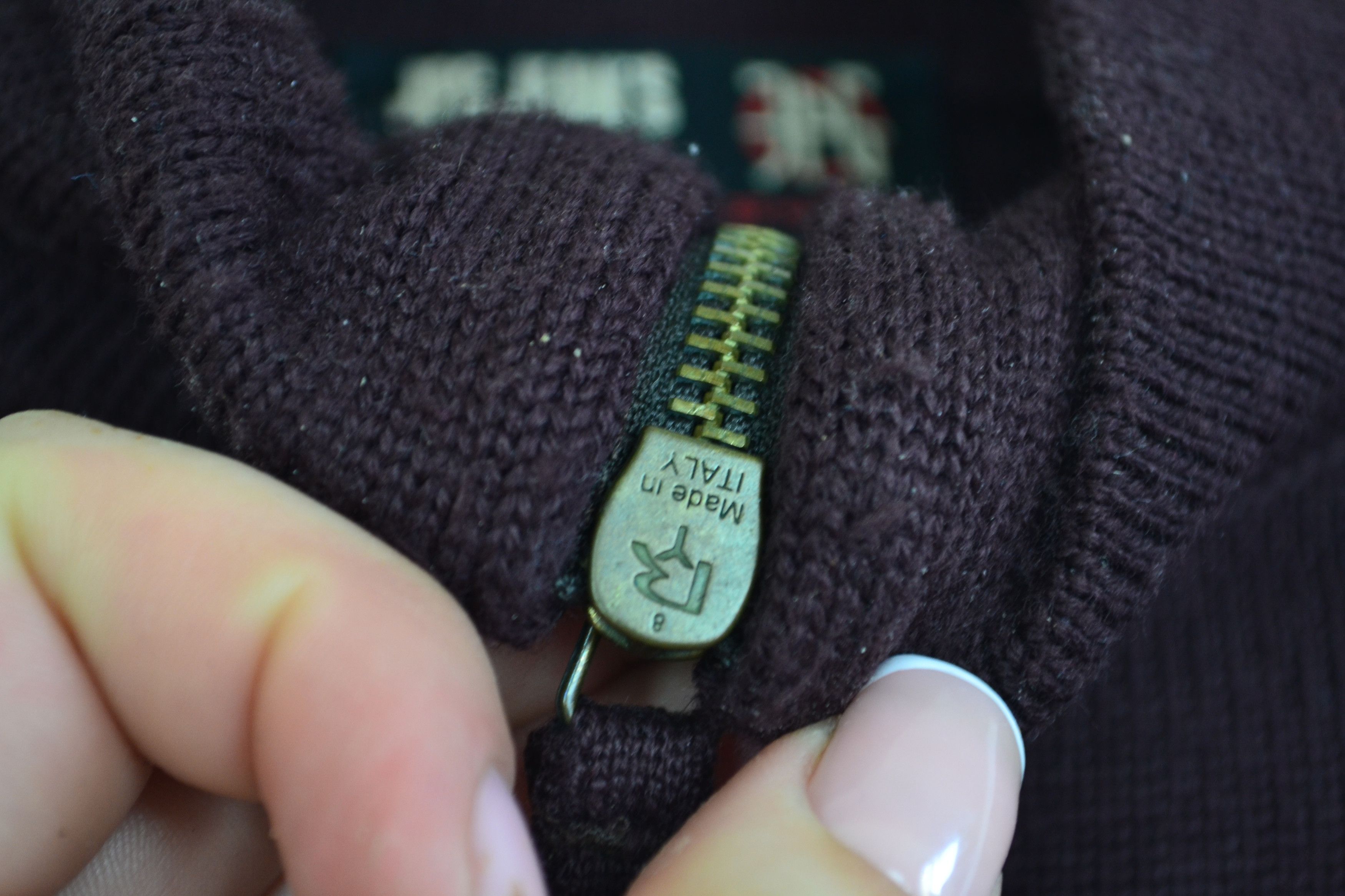 Jean Paul Gaultier Jean Paul Gaultier Sweater Wool JPG Logo Zip Burgundy Size M / US 6-8 / IT 42-44 - 6 Thumbnail