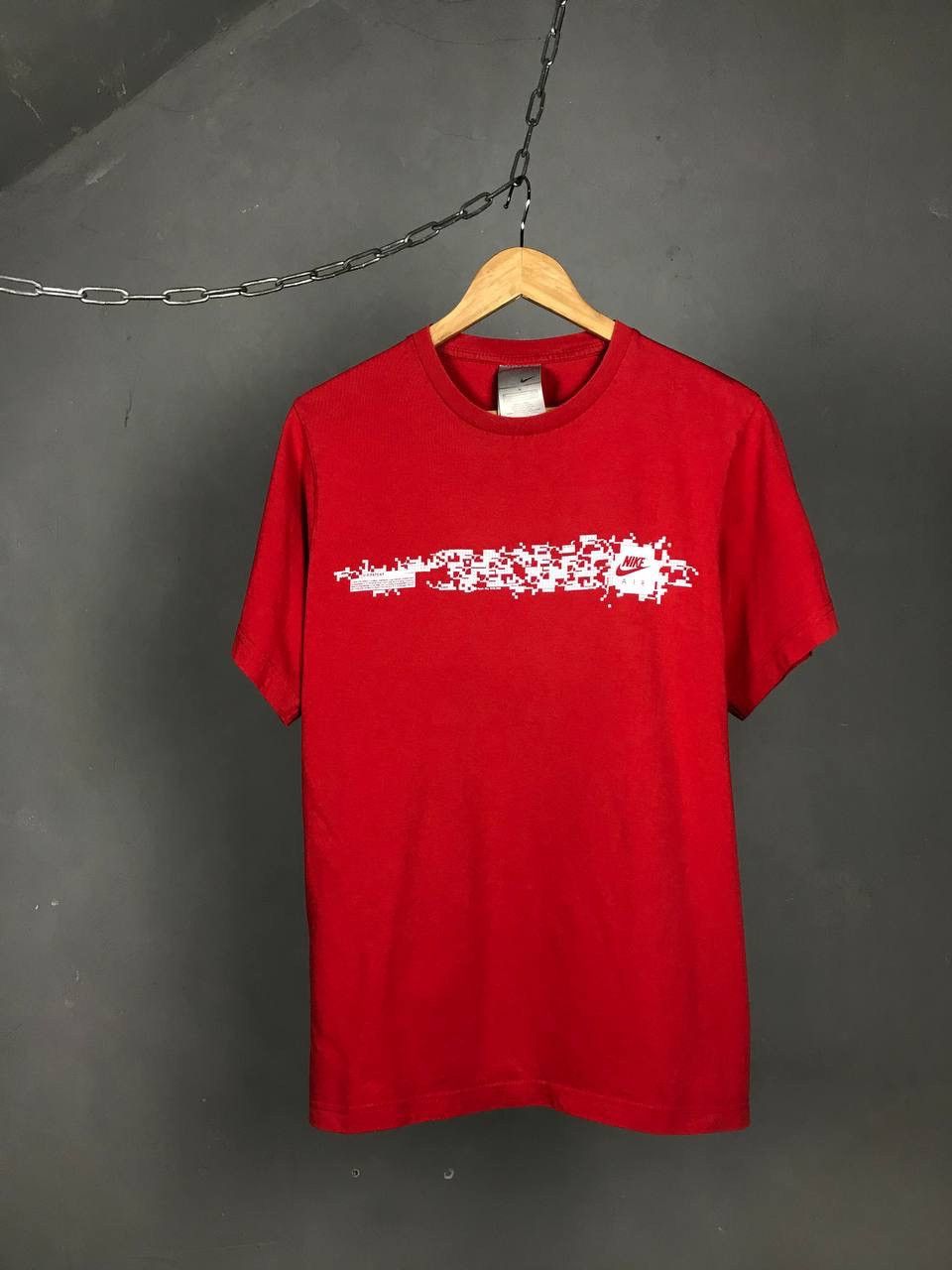 Nike × Vintage Nike swoosh streetwear vintage center logo tee Size US M / EU 48-50 / 2 - 1 Thumbnail