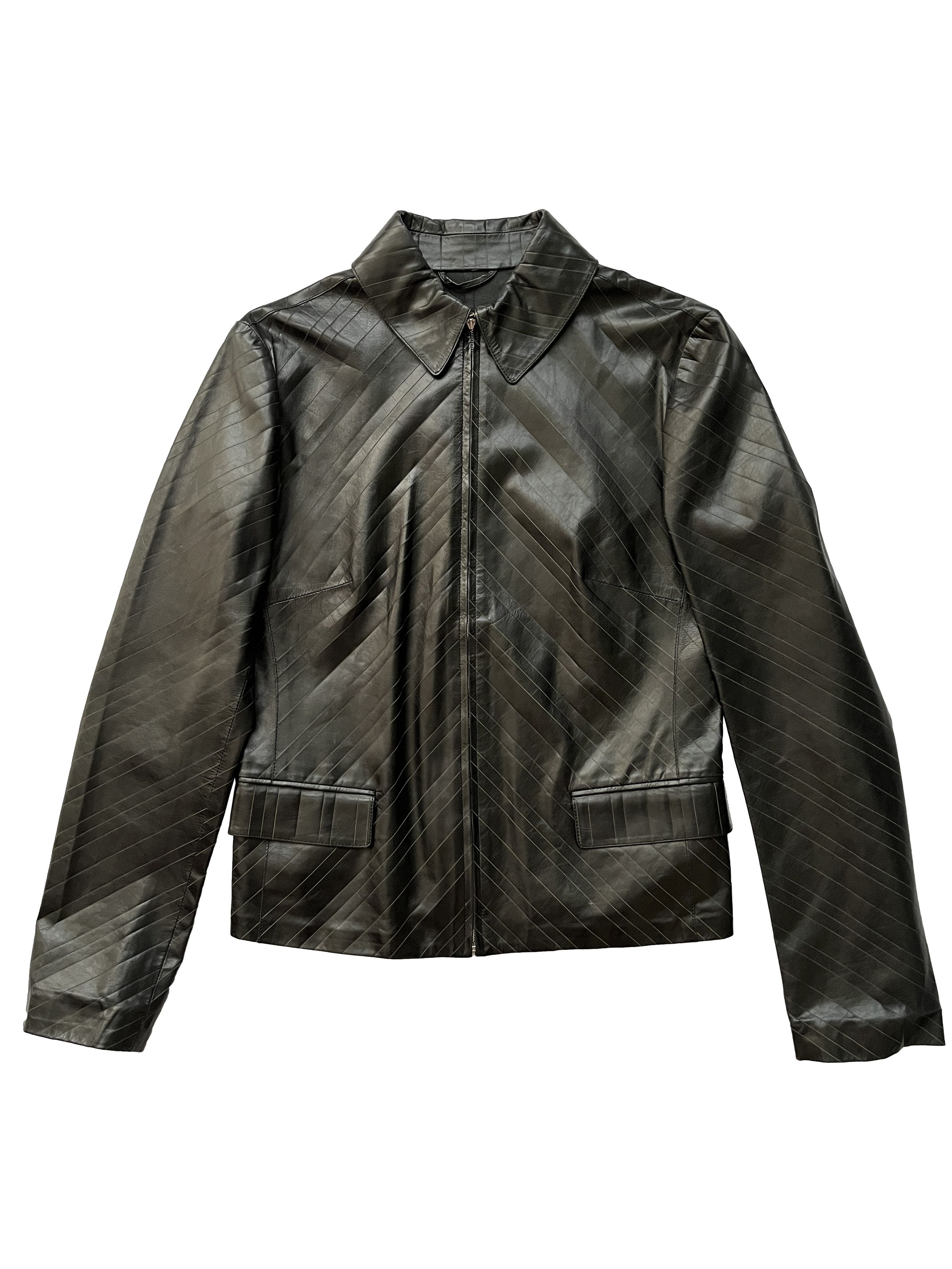 Raf Simons ⚡️QUICK SALE⚡️Ruffo Research Black Laser-Cut Leather Jacket ...