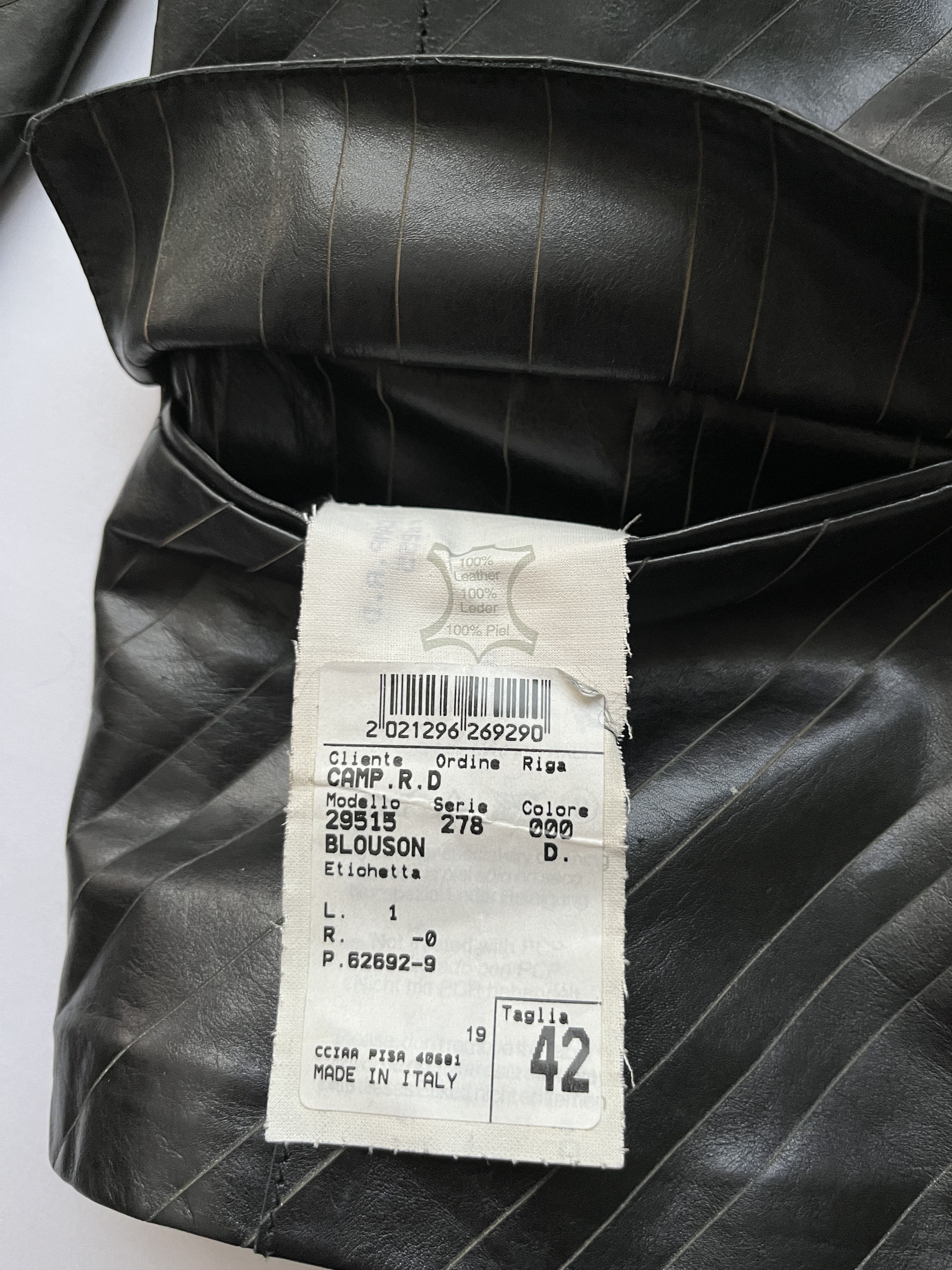 Ruffo Research ⚡️QUICK SALE⚡️Ruffo Research Black Laser-Cut Leather Jacket Size M / US 6-8 / IT 42-44 - 4 Thumbnail