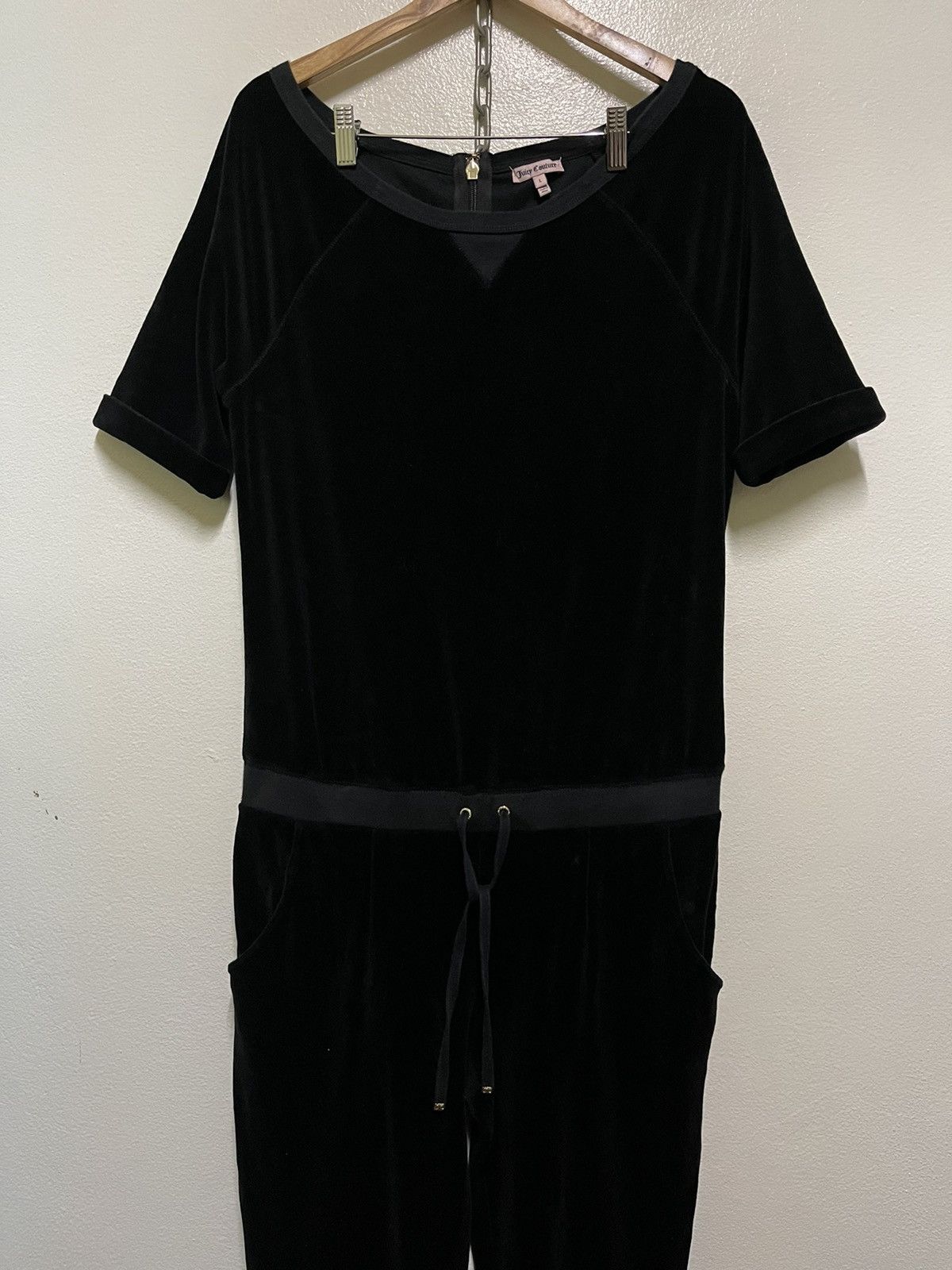 Designer × Juicy Couture Juicy Culture Velvet Jumpsuit Size 34" / US 12 / IT 48 - 1 Thumbnail