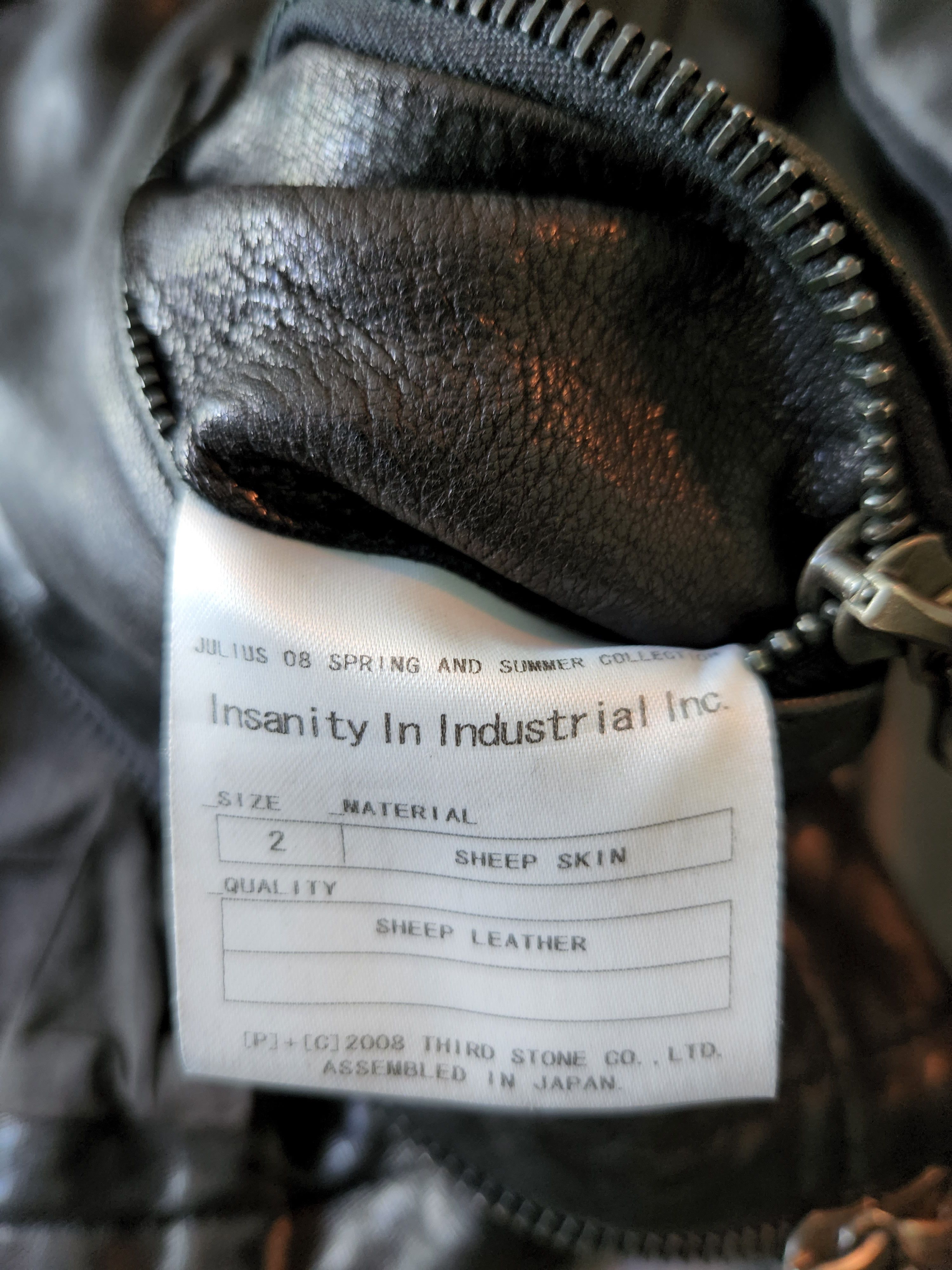 Julius _7 08 S/S Jut Neck Leather Jacket Size US M / EU 48-50 / 2 - 9 Thumbnail