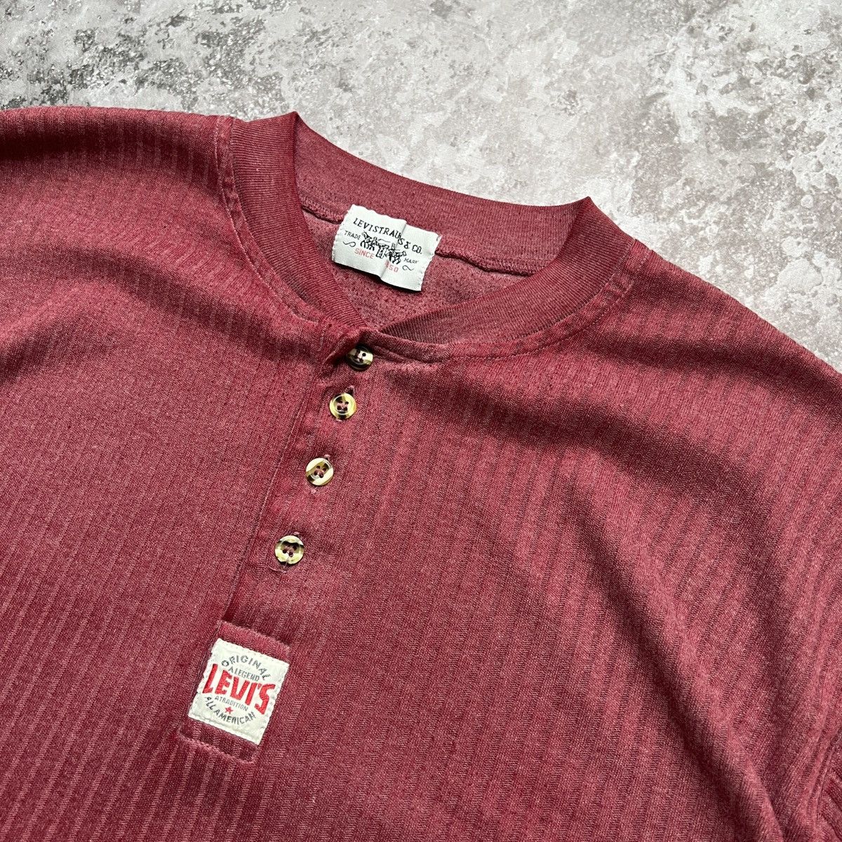 Levi's × Vintage Vintage Levi’s Long Sleeve T-Shirt Size US L / EU 52-54 / 3 - 4 Thumbnail