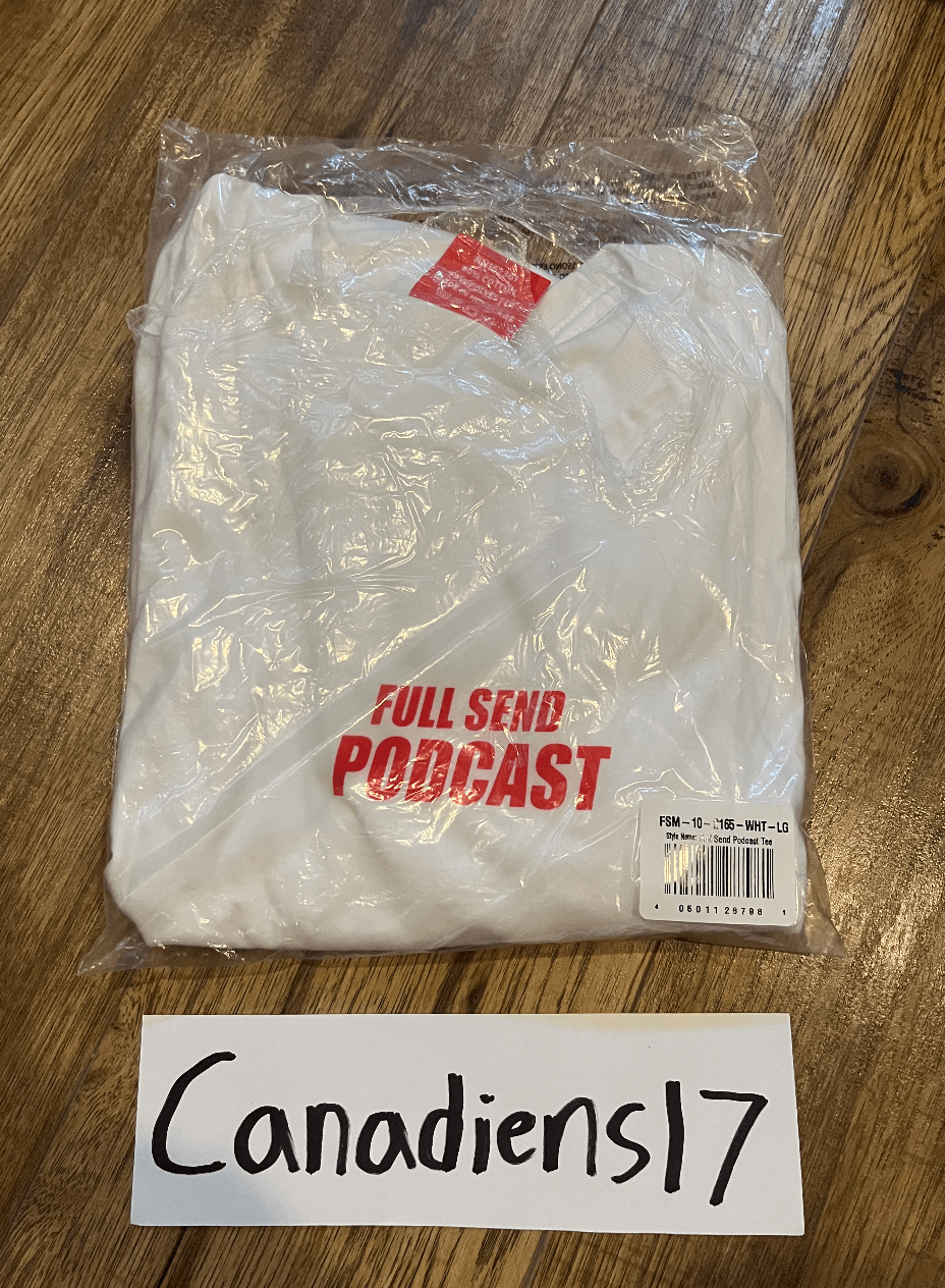 Full Send Full Send Podcast Tee *BRAND NEW RARE* Size US L / EU 52-54 / 3 - 2 Thumbnail
