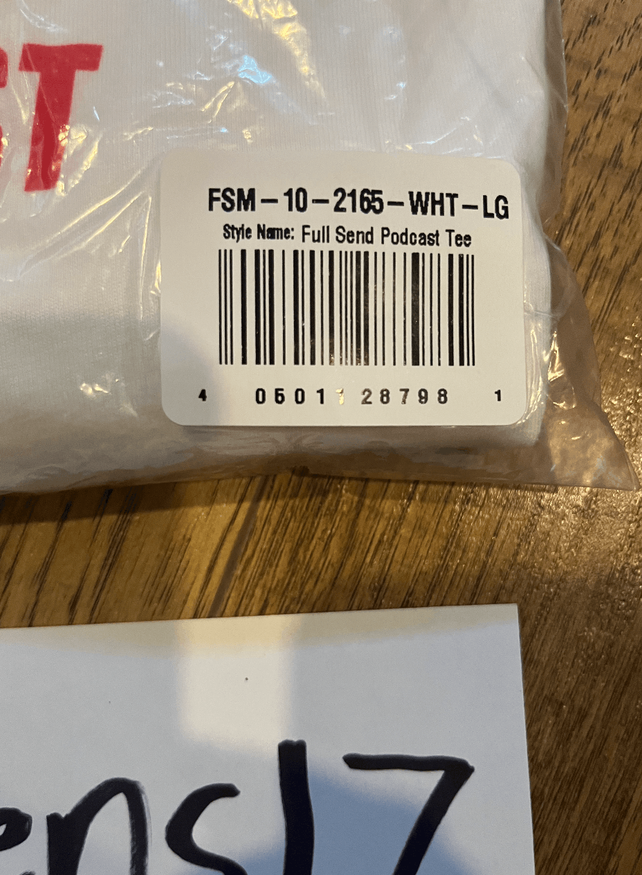 Full Send Full Send Podcast Tee *BRAND NEW RARE* Size US L / EU 52-54 / 3 - 3 Thumbnail