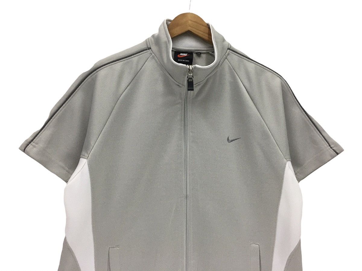 Nike × Vintage Vintage Nike Swoosh Small Logo Short Sleeve Track Top jacket Size US M / EU 48-50 / 2 - 2 Thumbnail