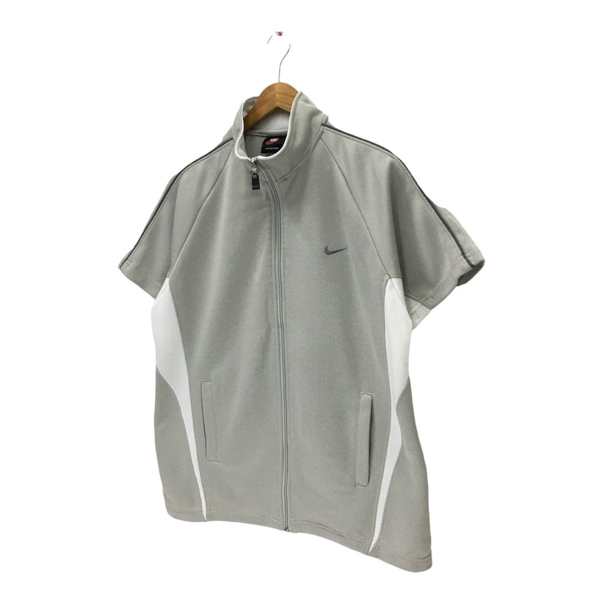 Nike × Vintage Vintage Nike Swoosh Small Logo Short Sleeve Track Top jacket Size US M / EU 48-50 / 2 - 6 Thumbnail