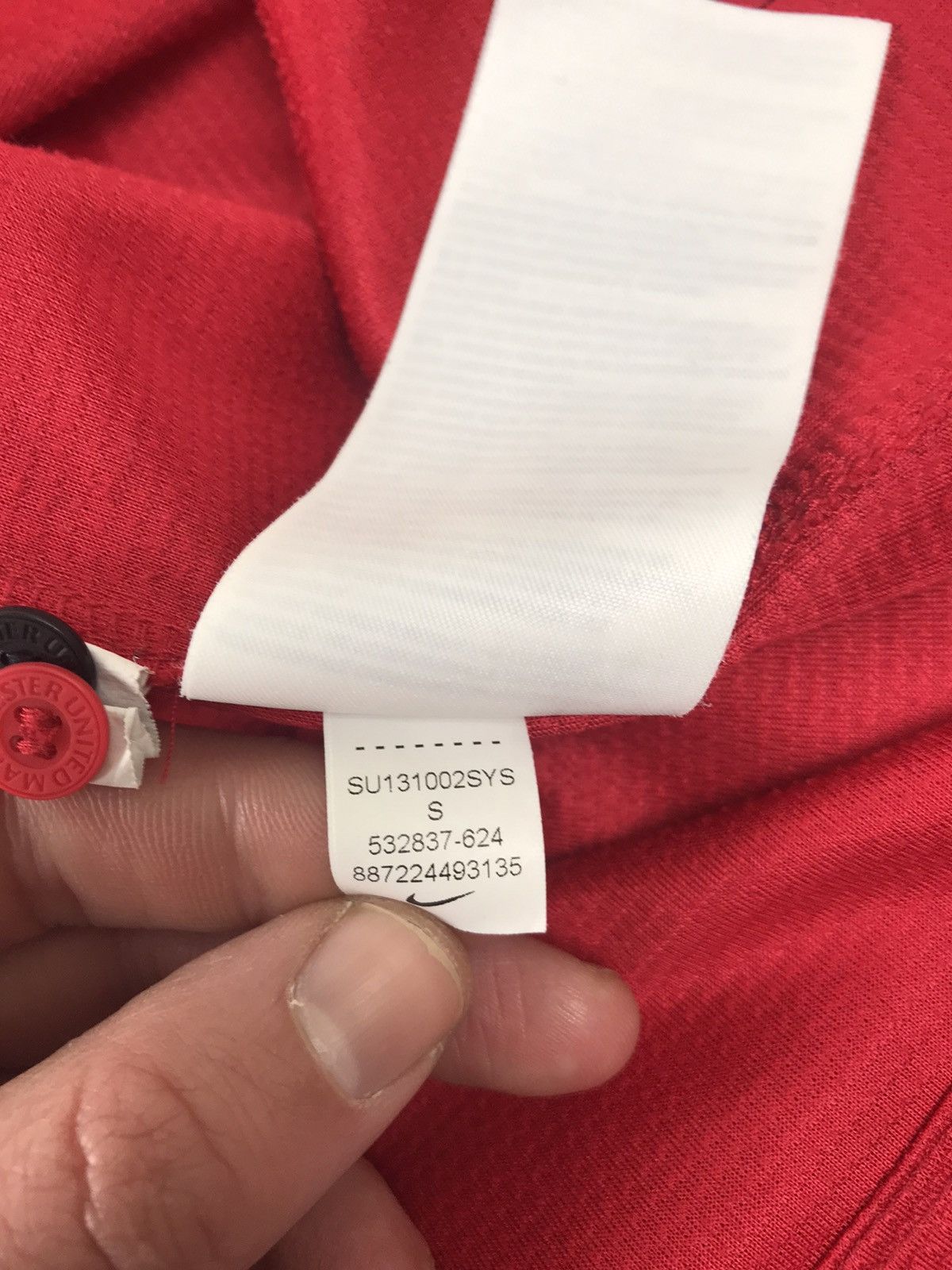 Nike MANCHESTER UNITED FC 2013/14 HOME SOCCER JERSEY NIKE,SIZE S Size US S / EU 44-46 / 1 - 10 Thumbnail