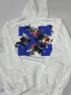 Supreme Flowers Hoodie Blue FW18 Small