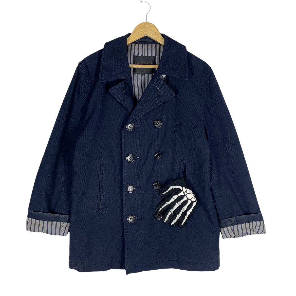 Comme des Garcons Homme 🌟CDGH AW2003 Double Breasted Jacket Size US L / EU 52-54 / 3 - 1 Thumbnail