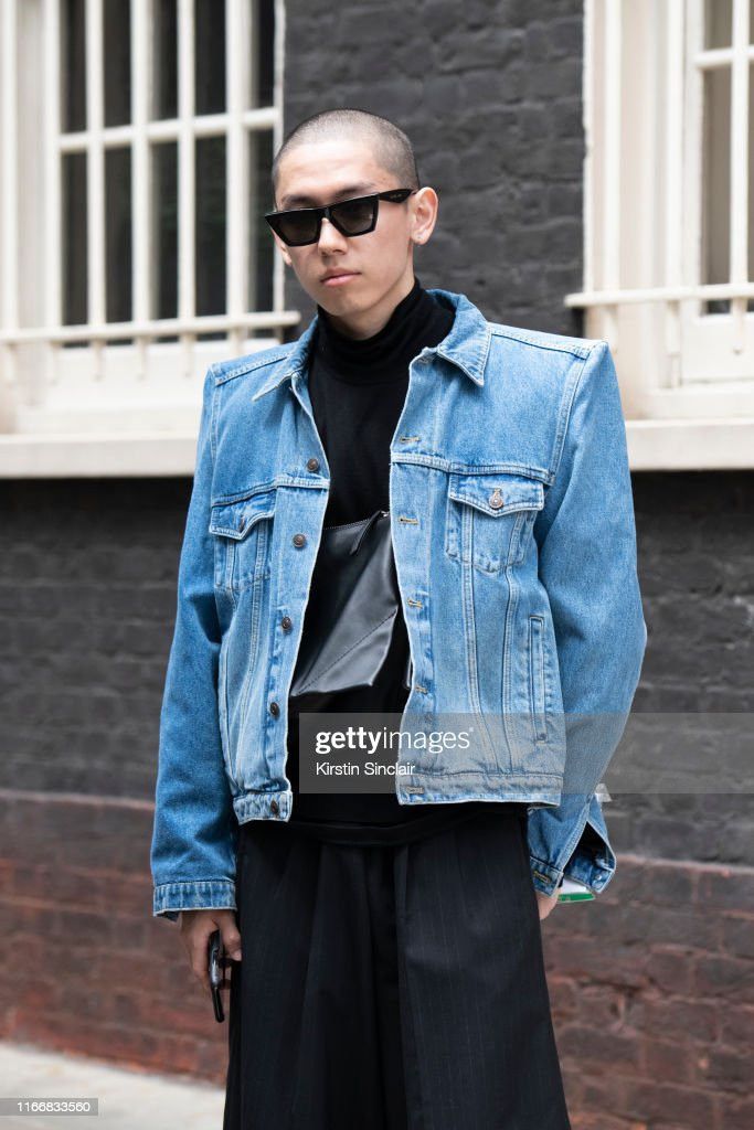 balenciaga boxy denim jacket